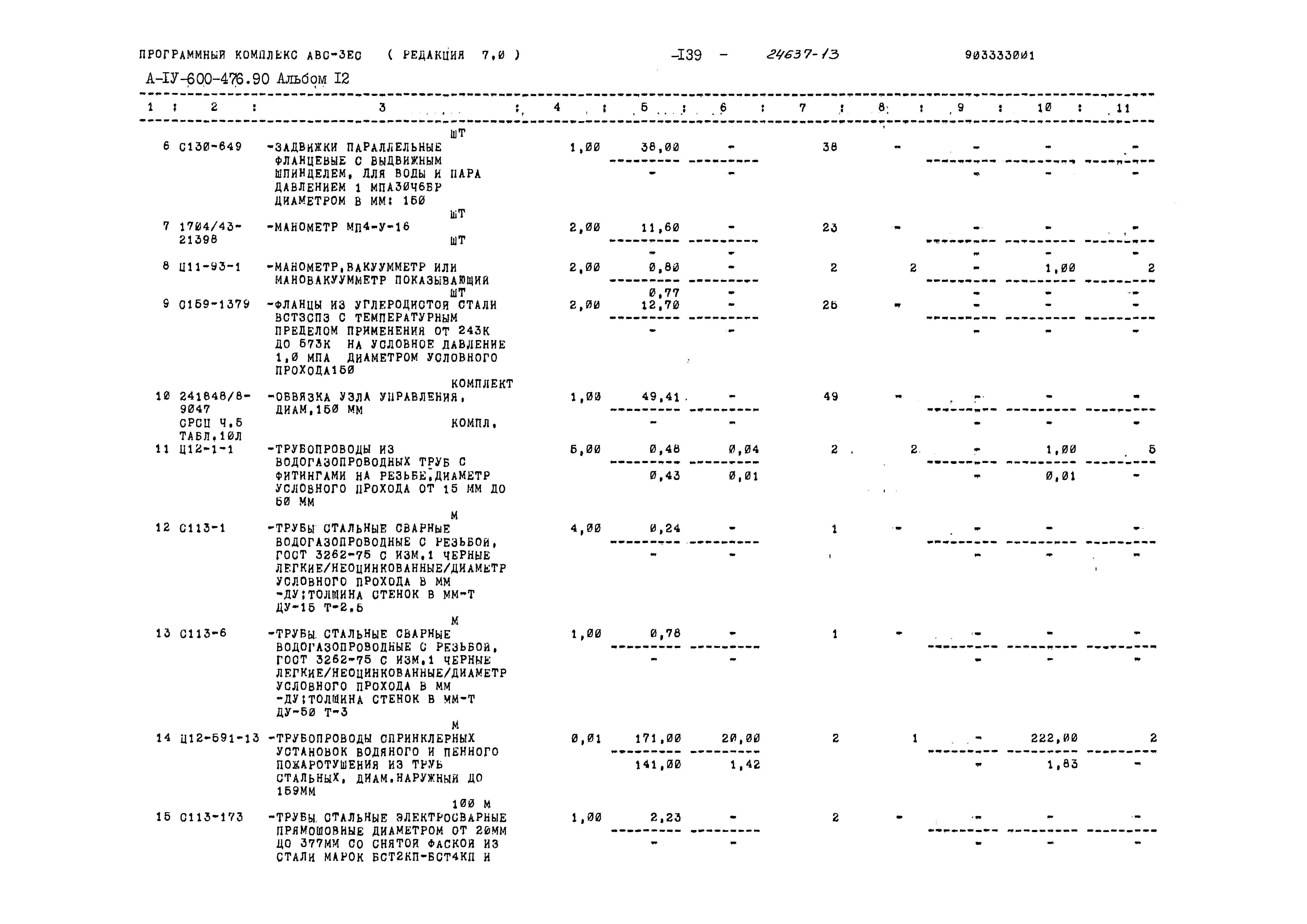 Типовой проект А-IV-600-476.90