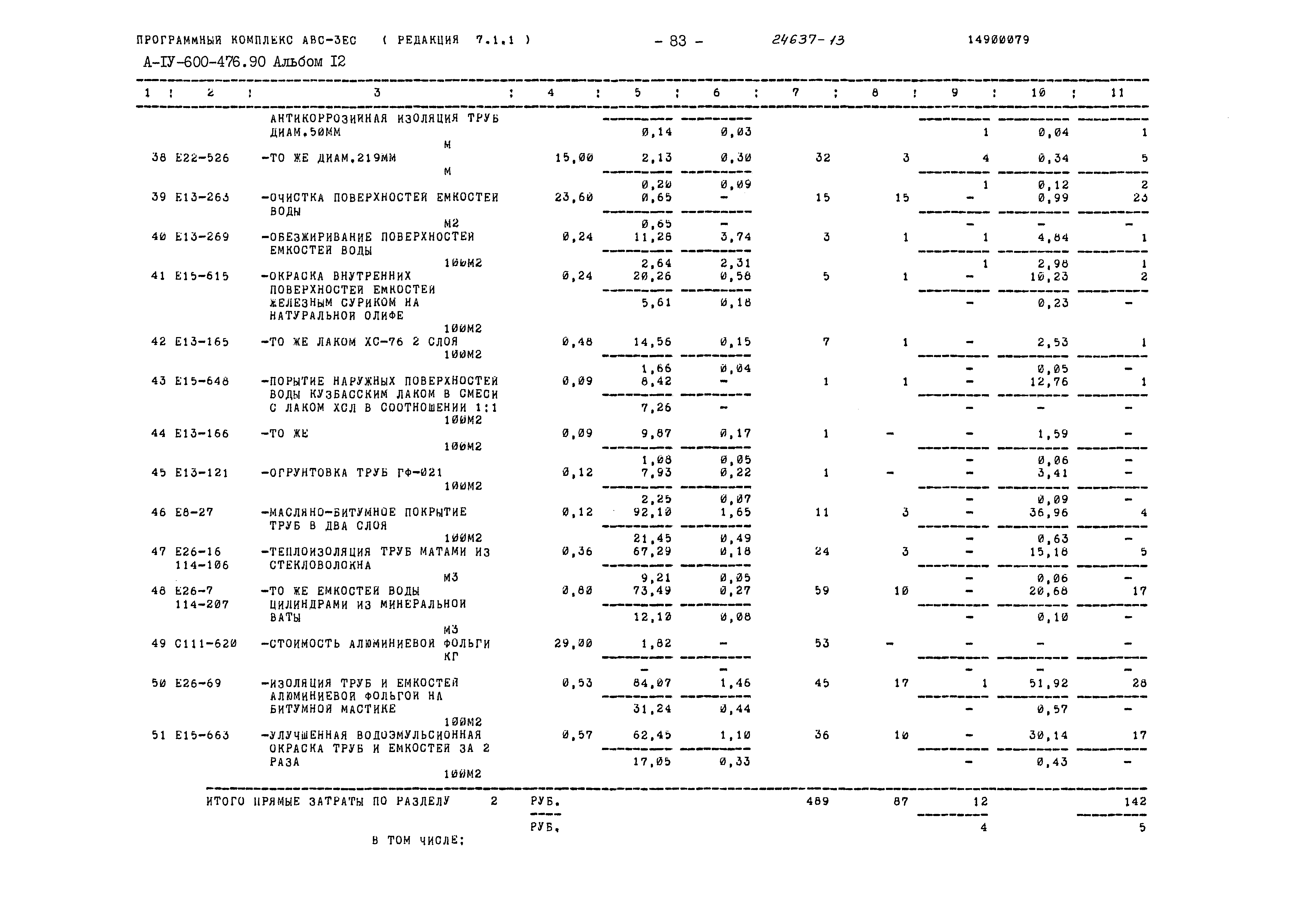 Типовой проект А-IV-600-476.90