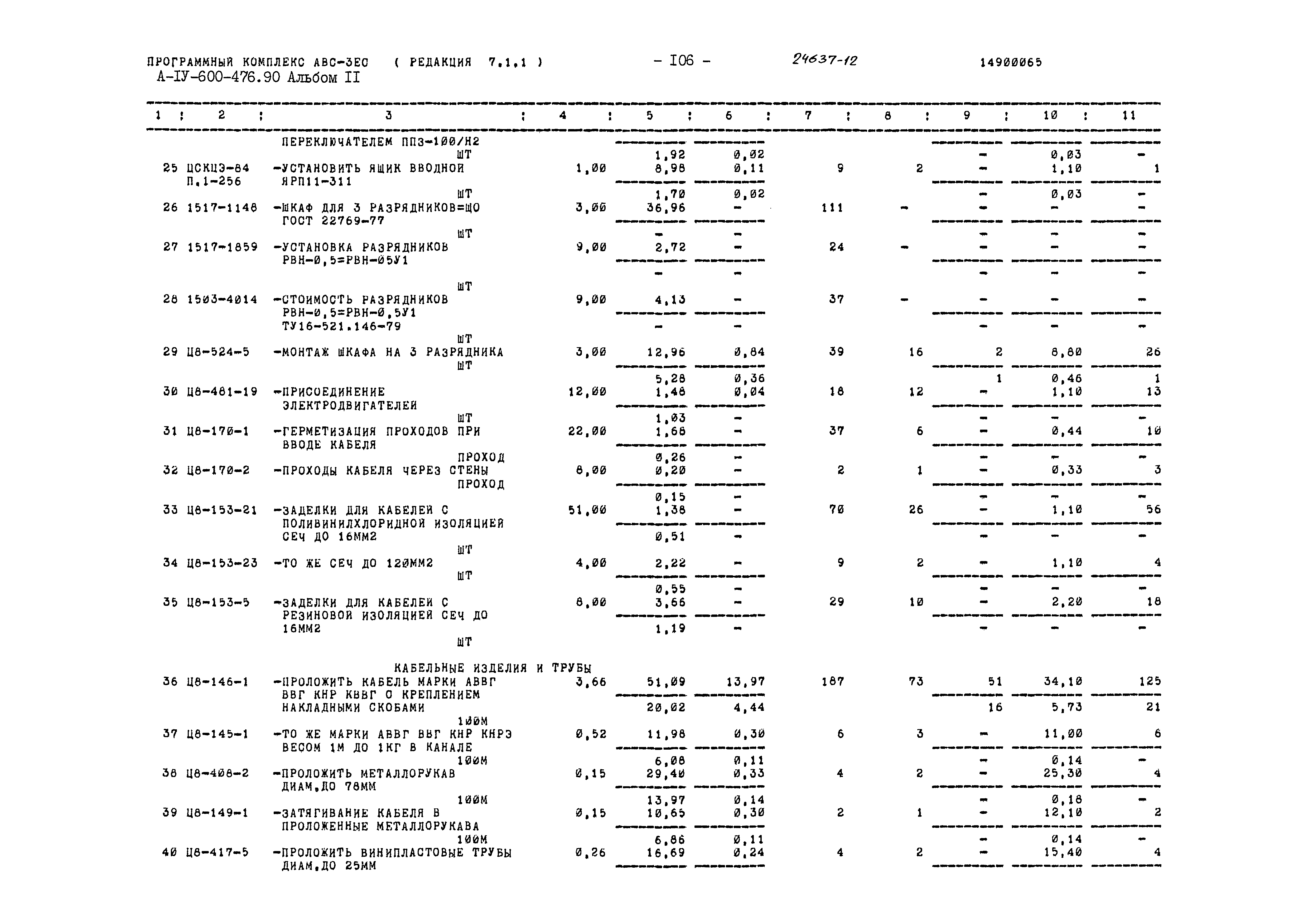 Типовой проект А-IV-600-476.90