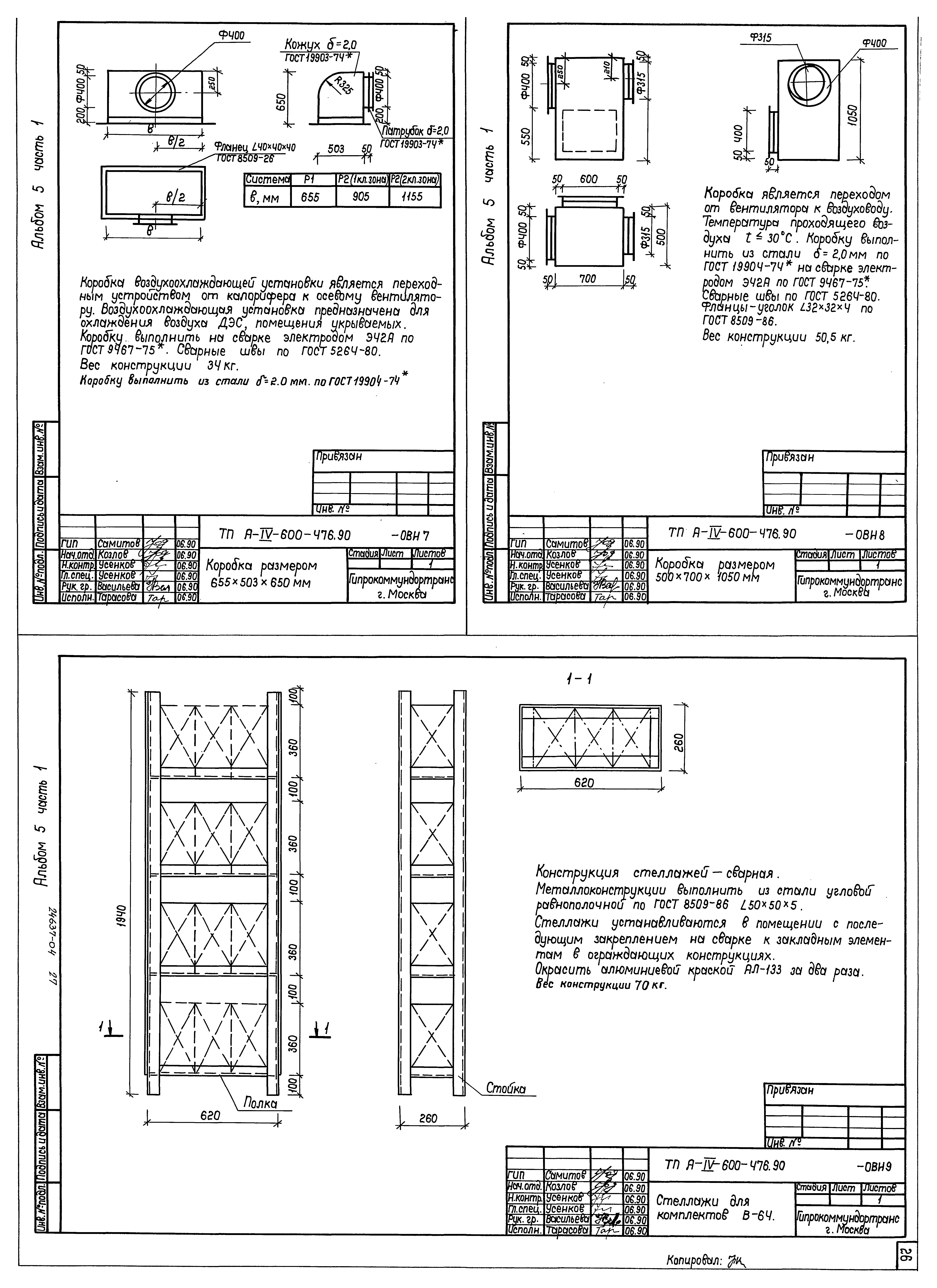 Типовой проект А-IV-600-476.90