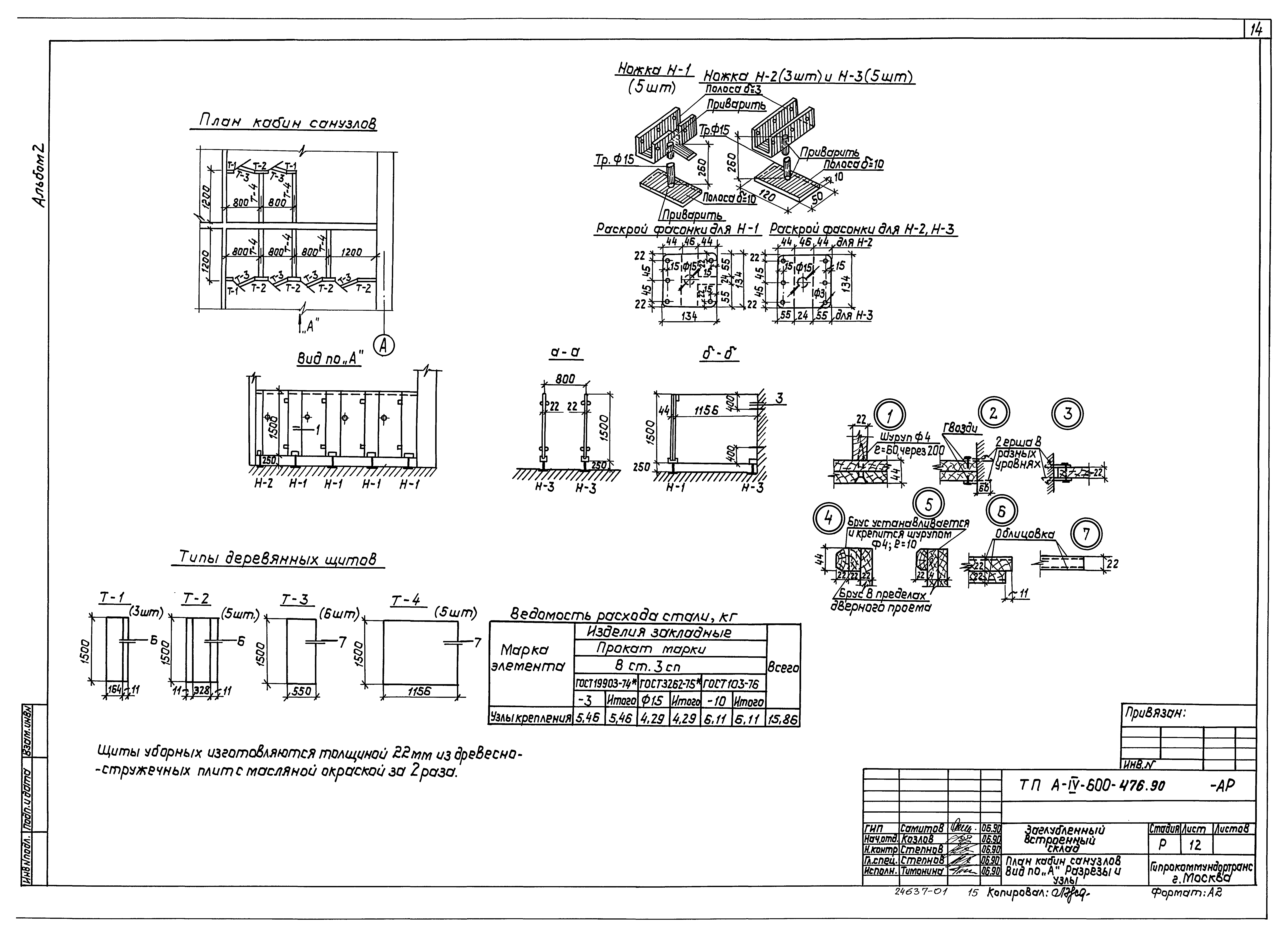 Типовой проект А-IV-600-476.90