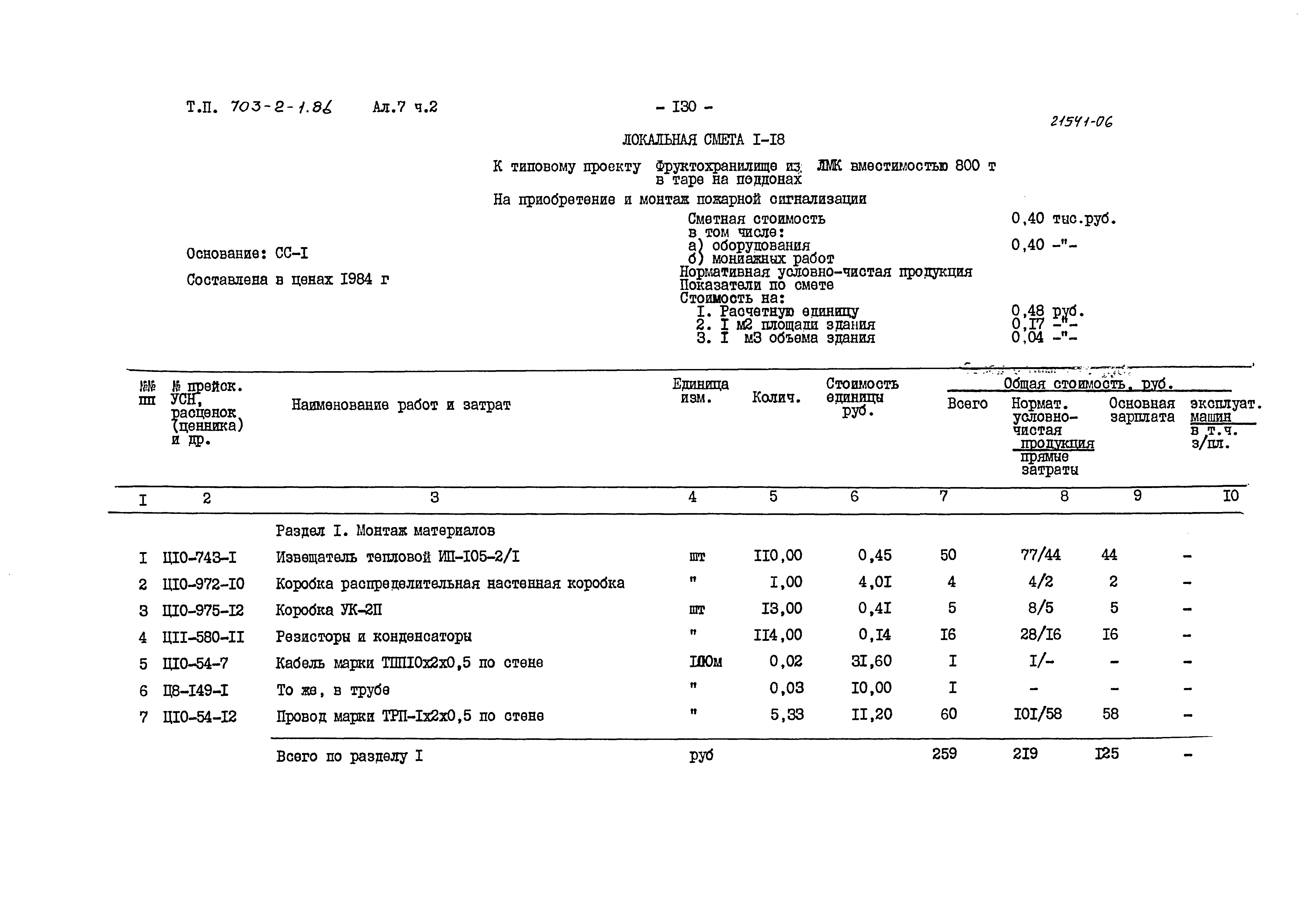 Типовой проект 703-2-1.86