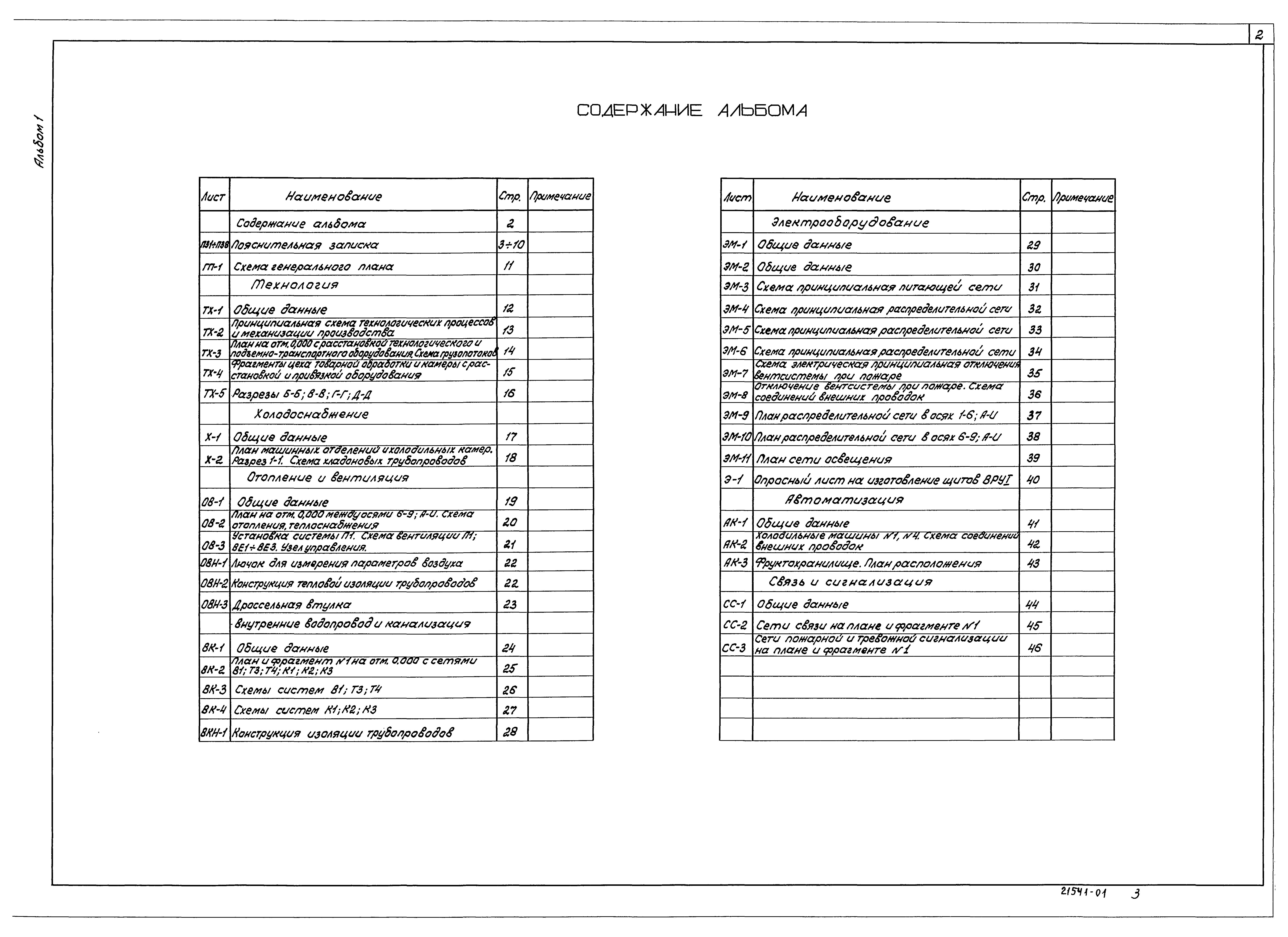 Типовой проект 703-2-1.86