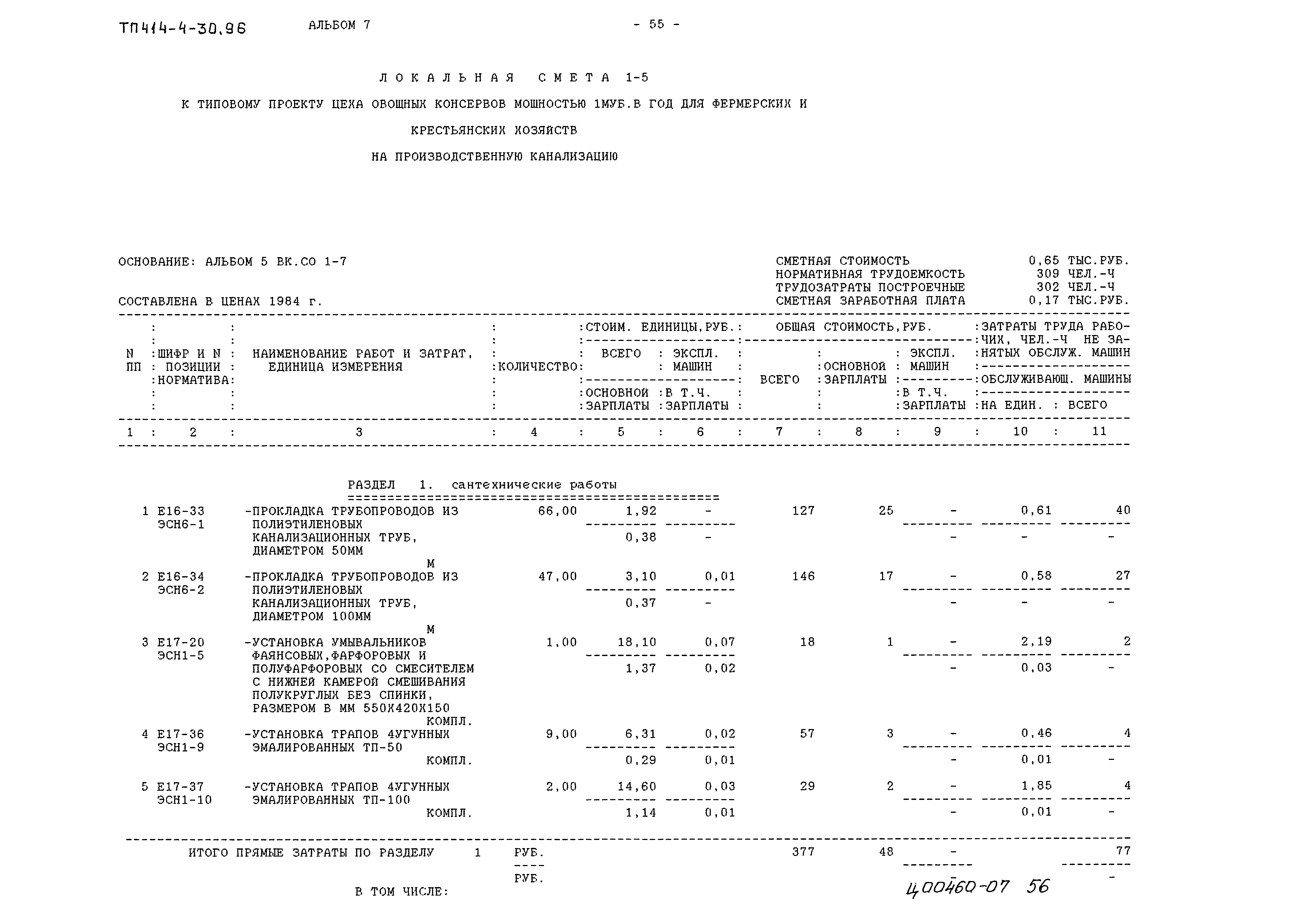 Типовой проект 414-4-30.96