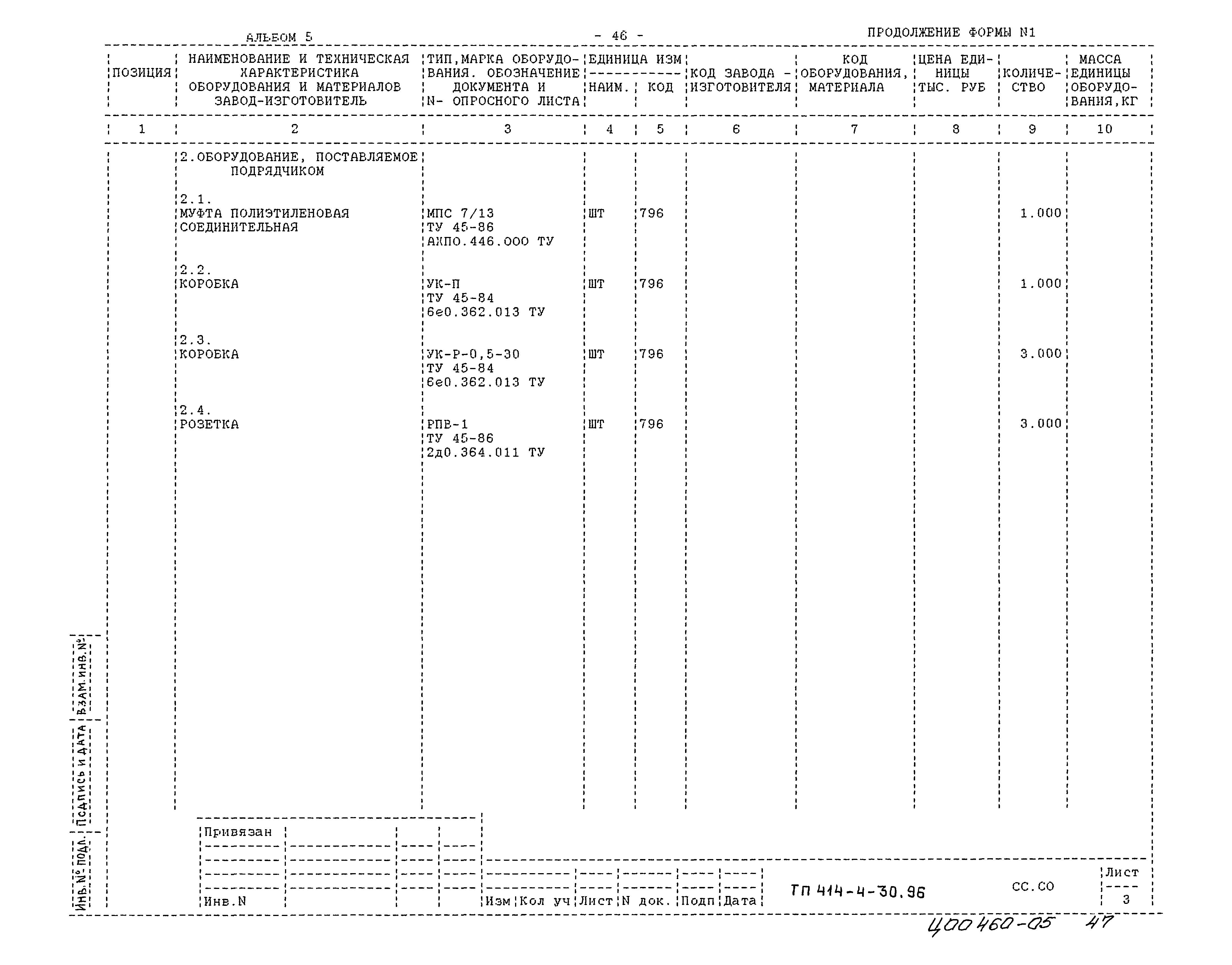 Типовой проект 414-4-30.96