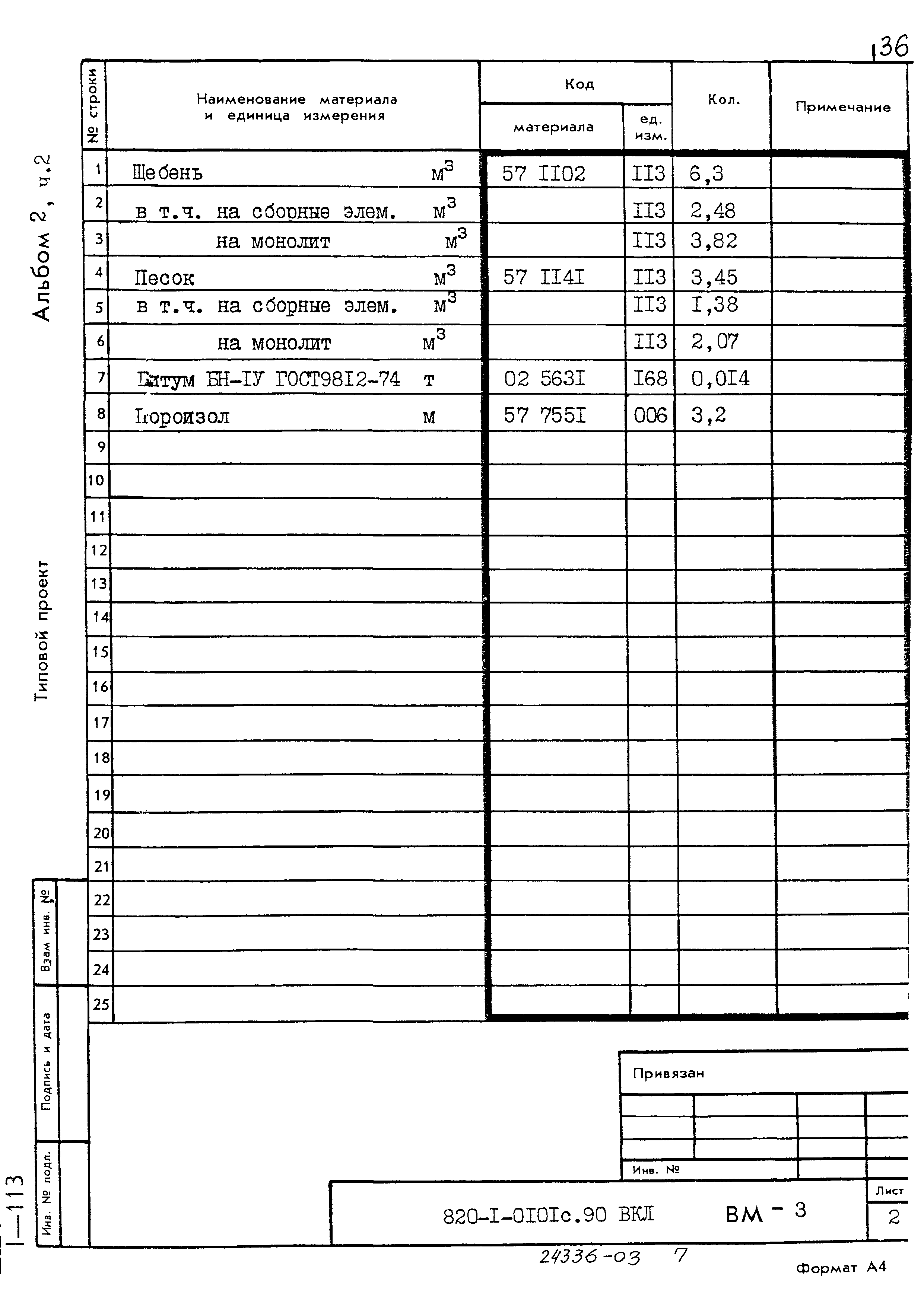 Типовые проектные решения 820-1-0101с.90