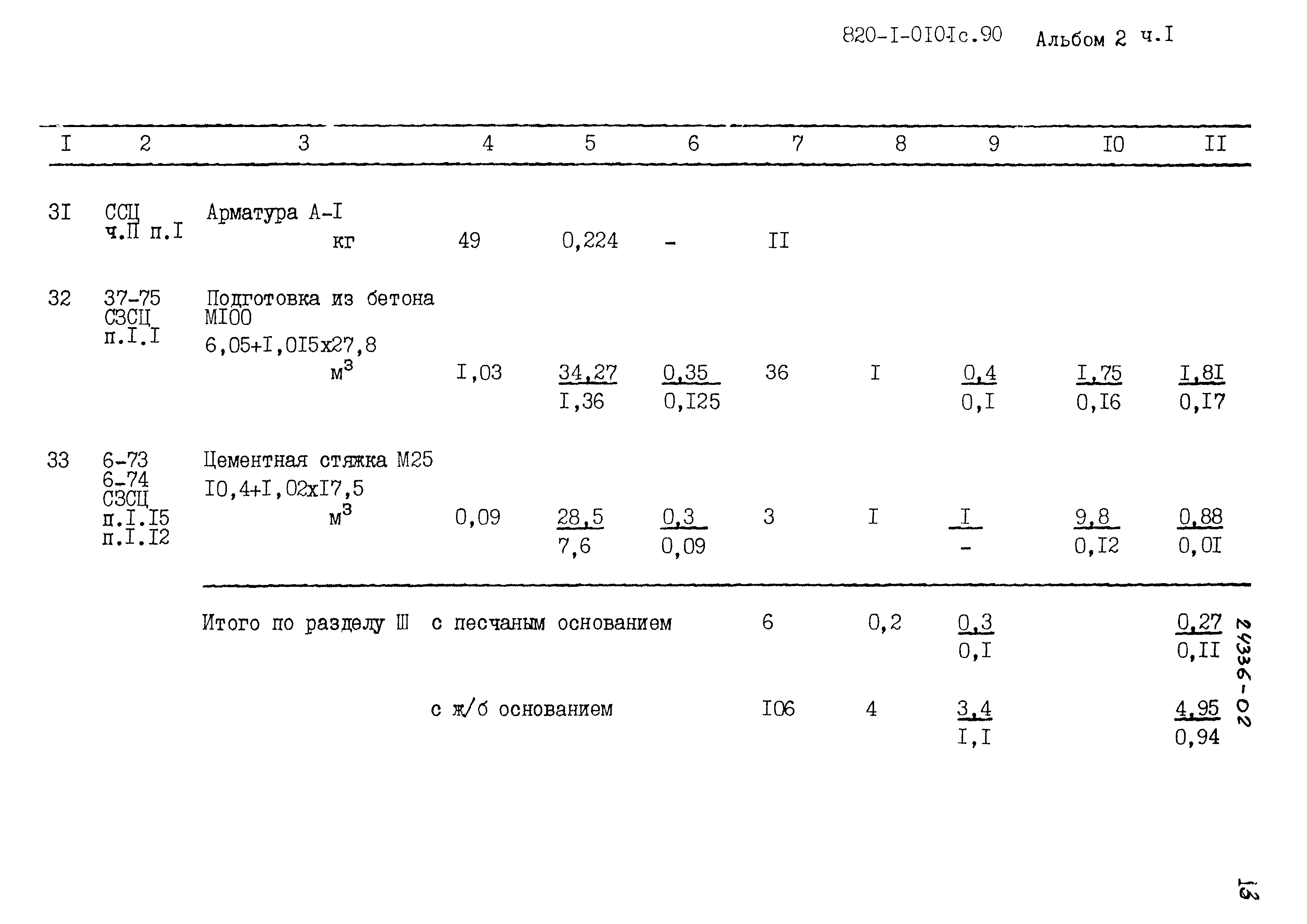 Типовые проектные решения 820-1-0101с.90