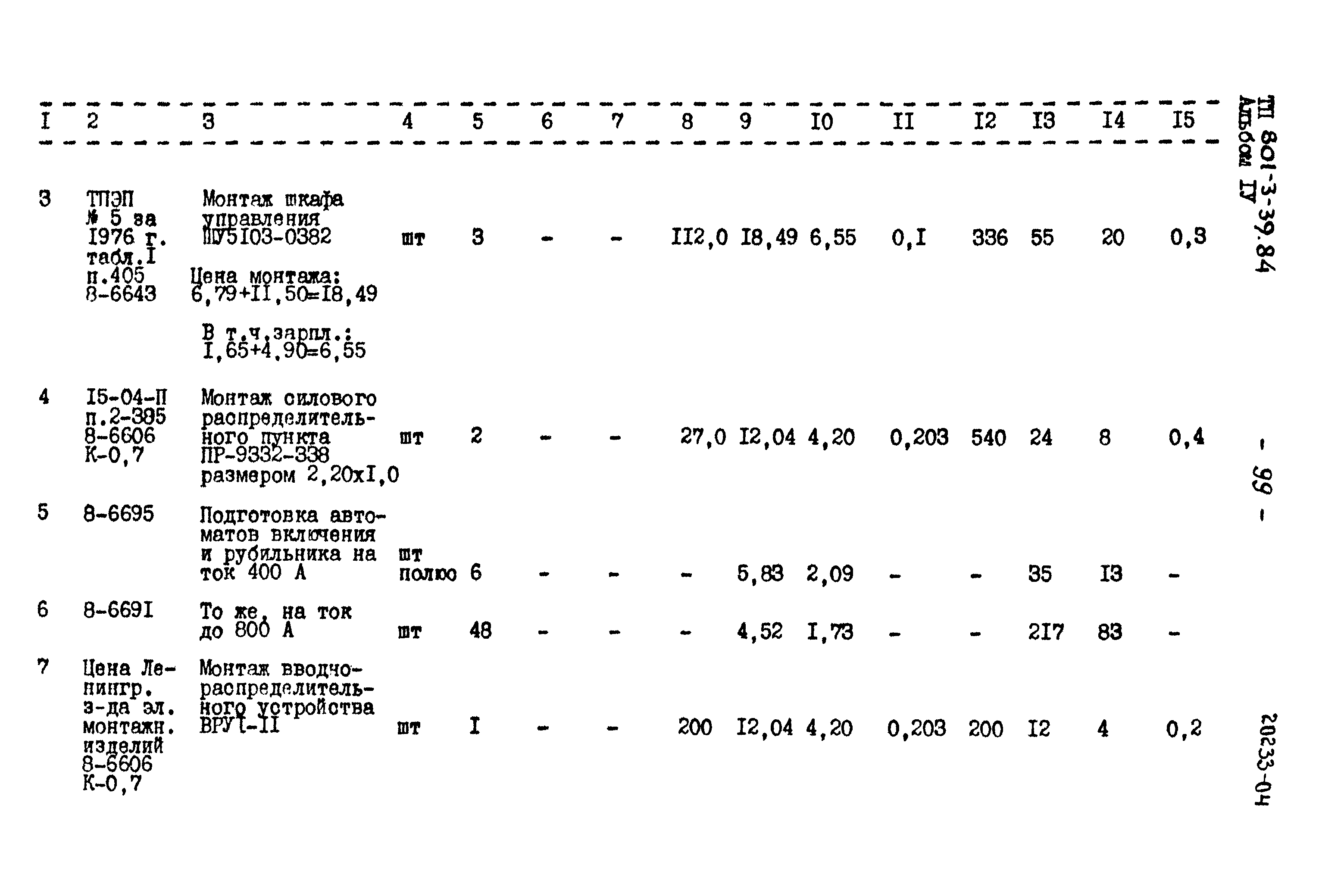 Типовой проект 801-3-39.84