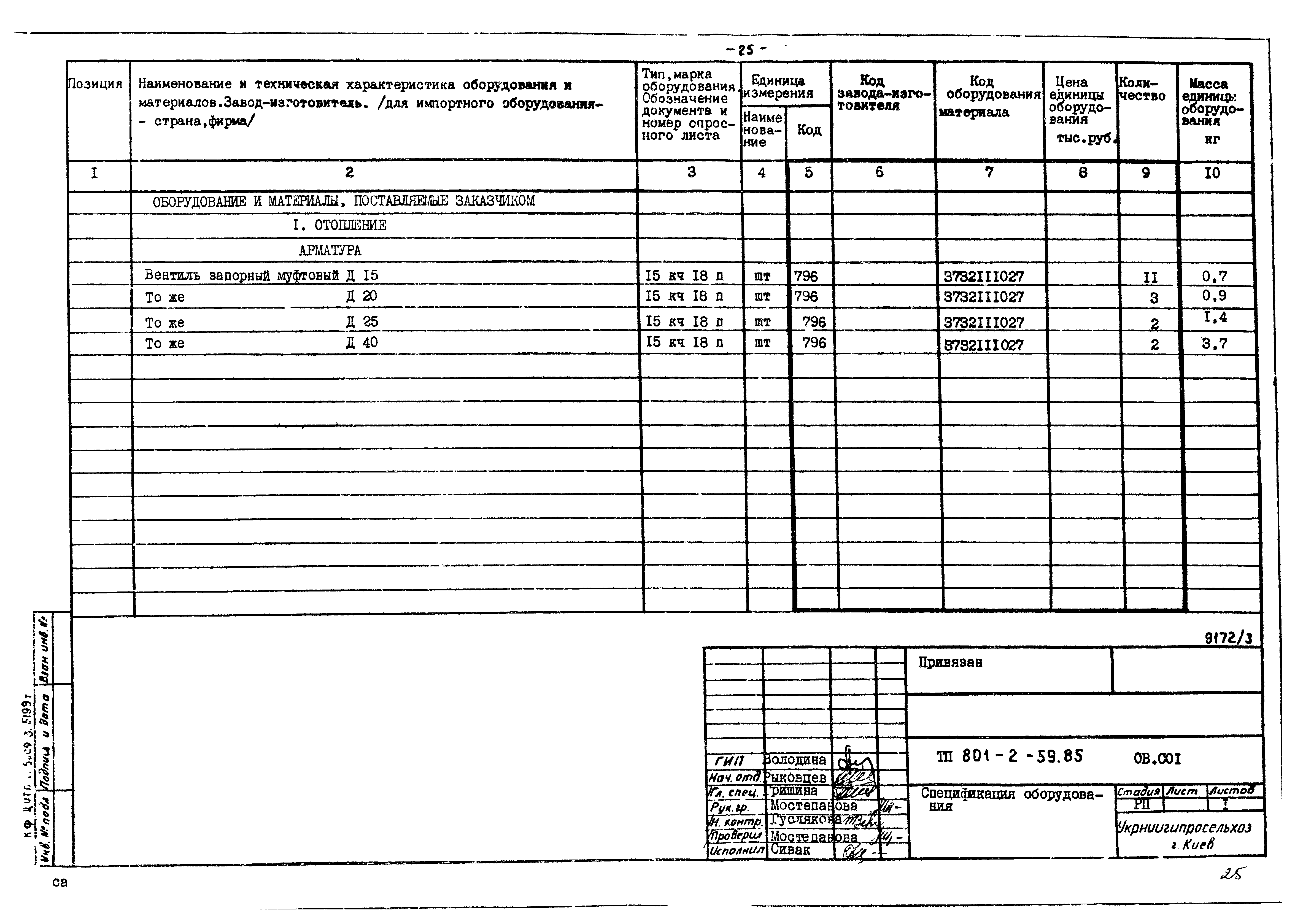 Типовой проект 801-2-60.85