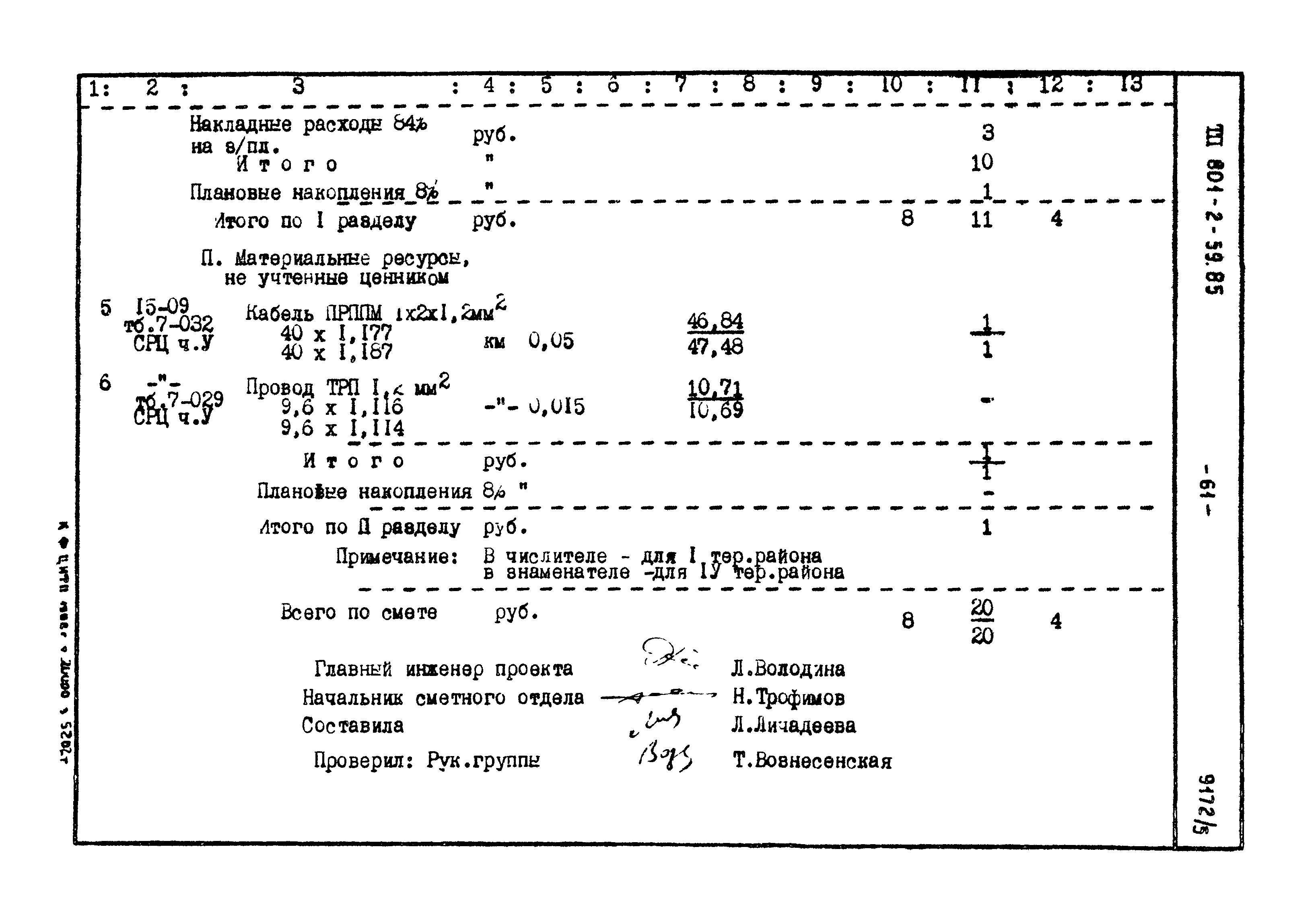 Типовой проект 801-2-59.85