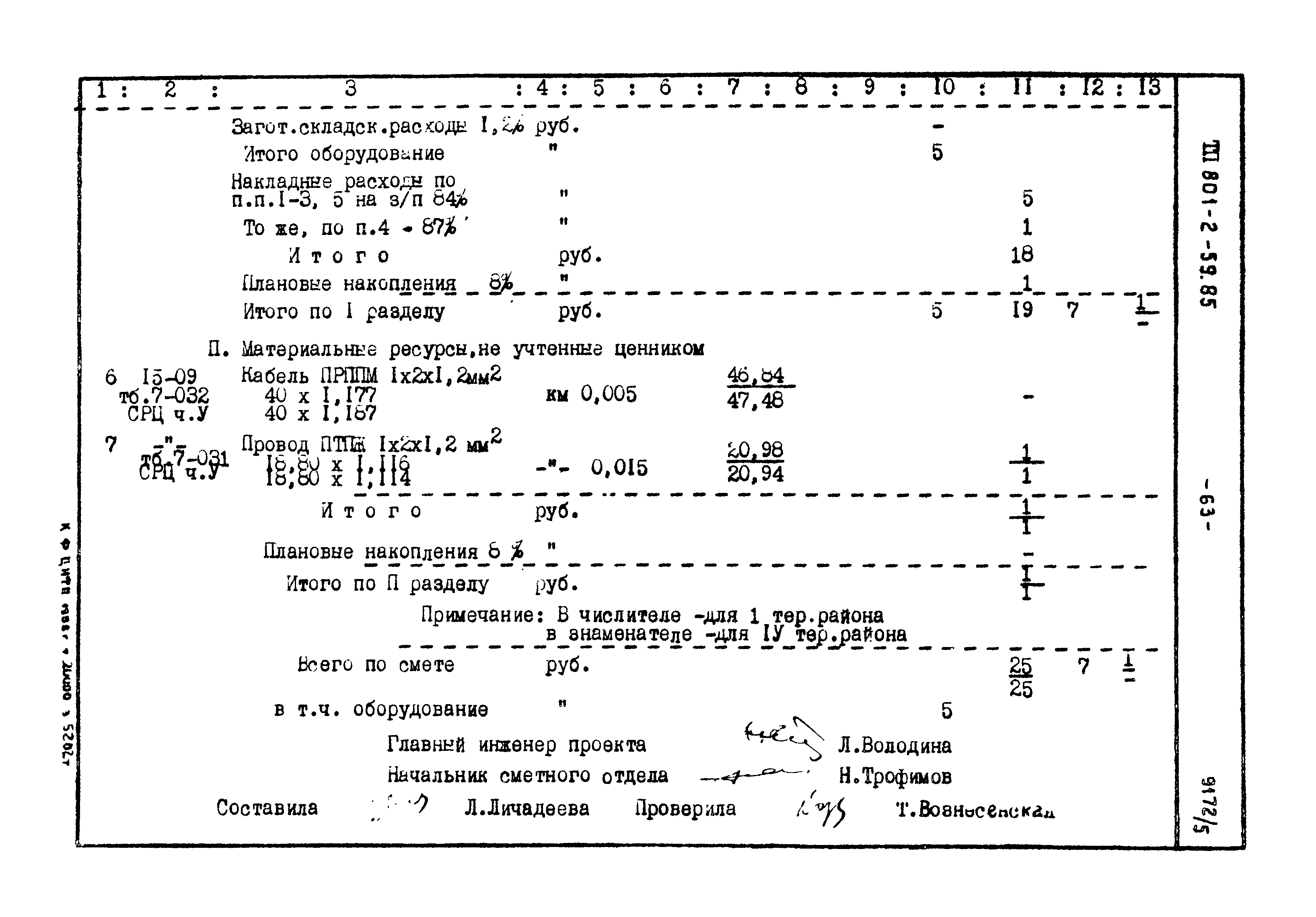 Типовой проект 801-2-59.85