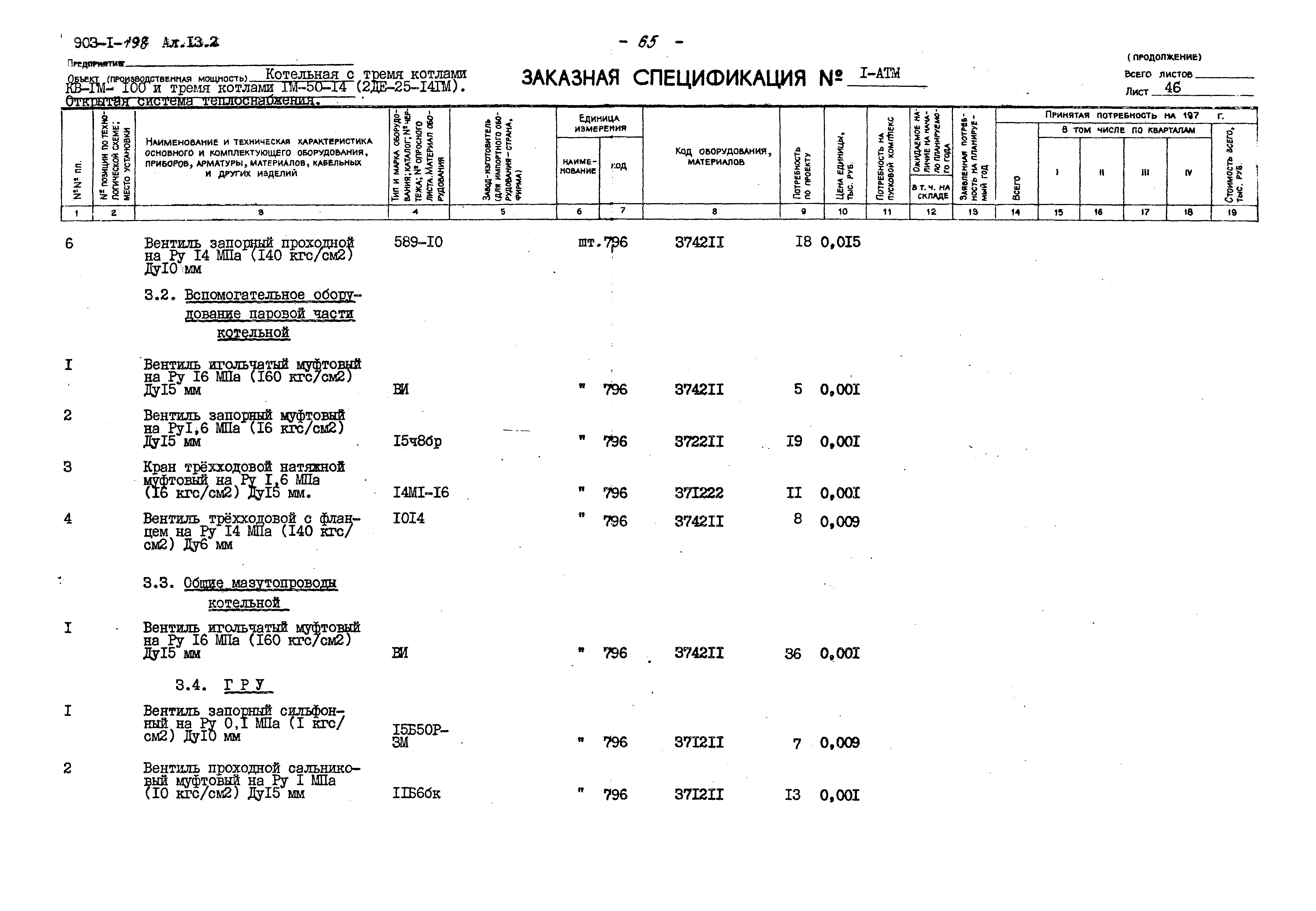 Типовой проект 903-1-198