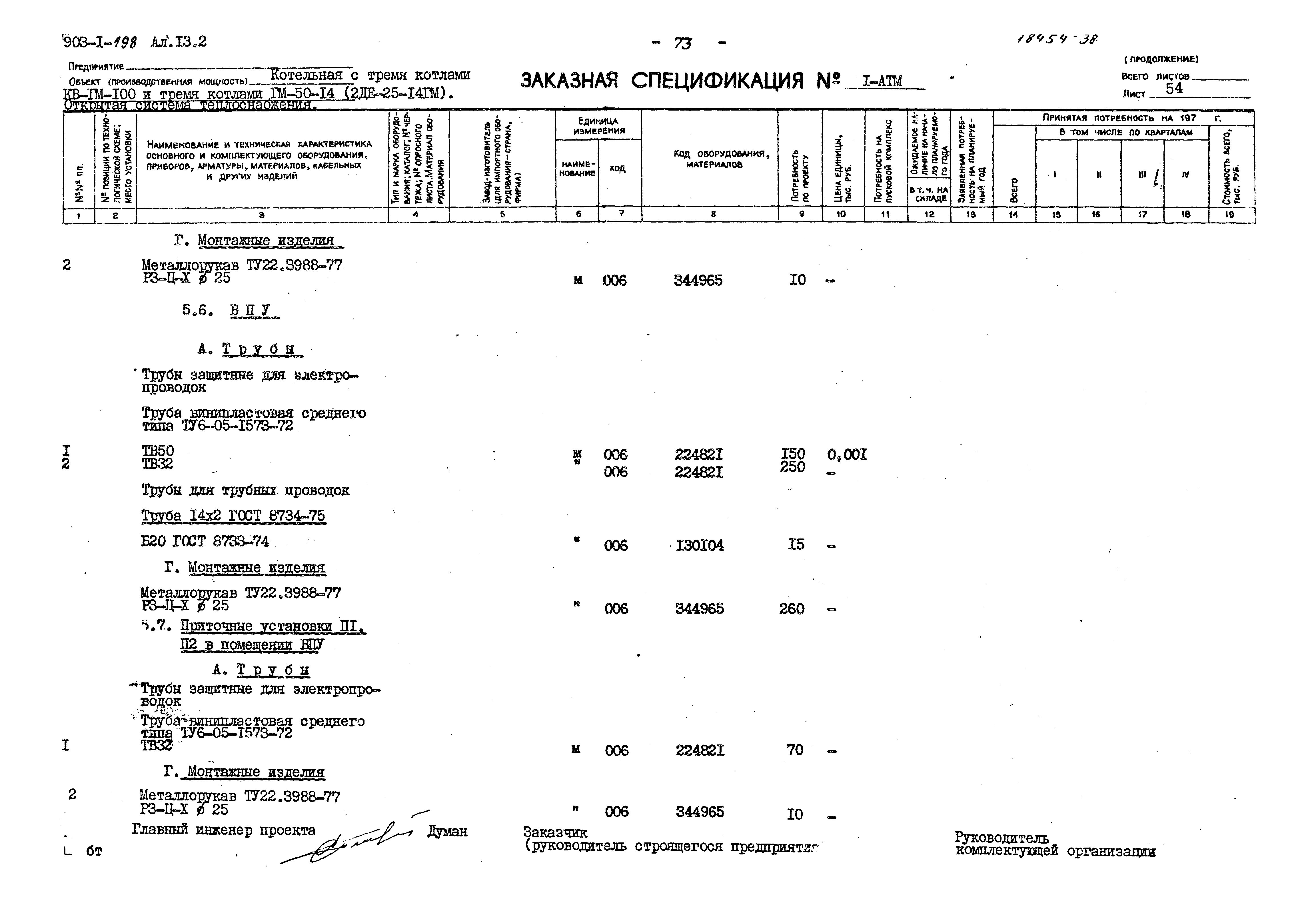 Типовой проект 903-1-198