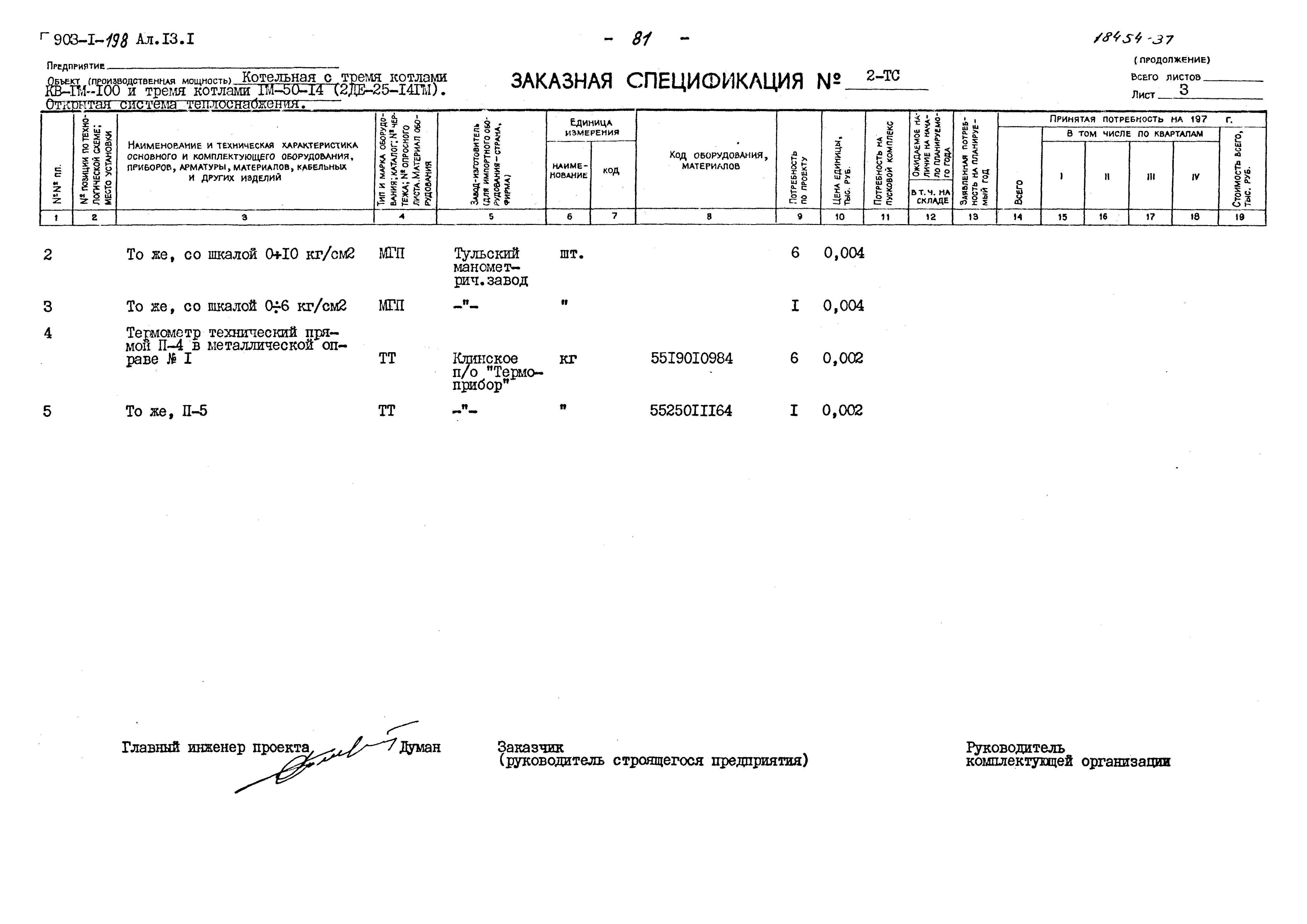 Типовой проект 903-1-198