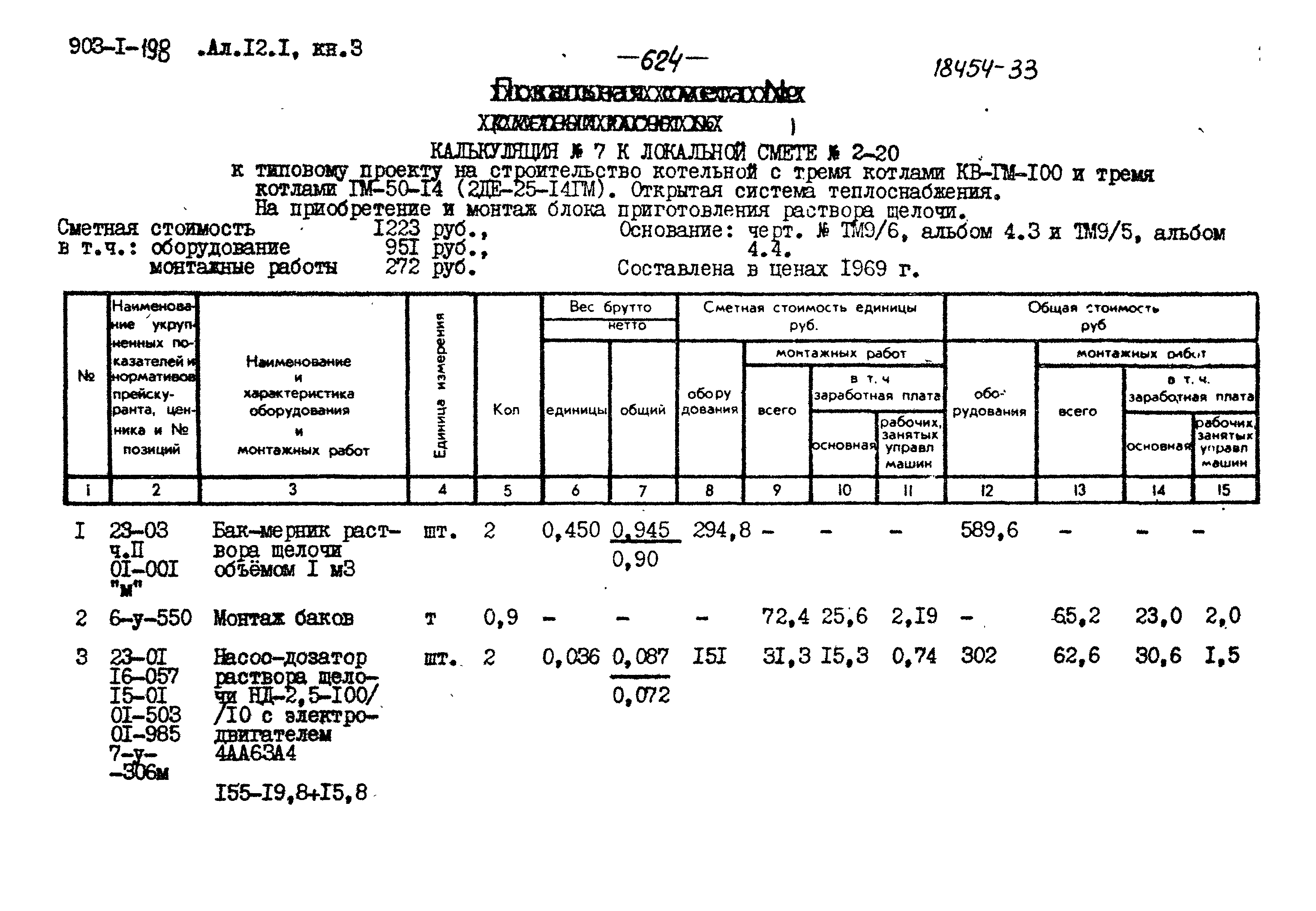 Типовой проект 903-1-198