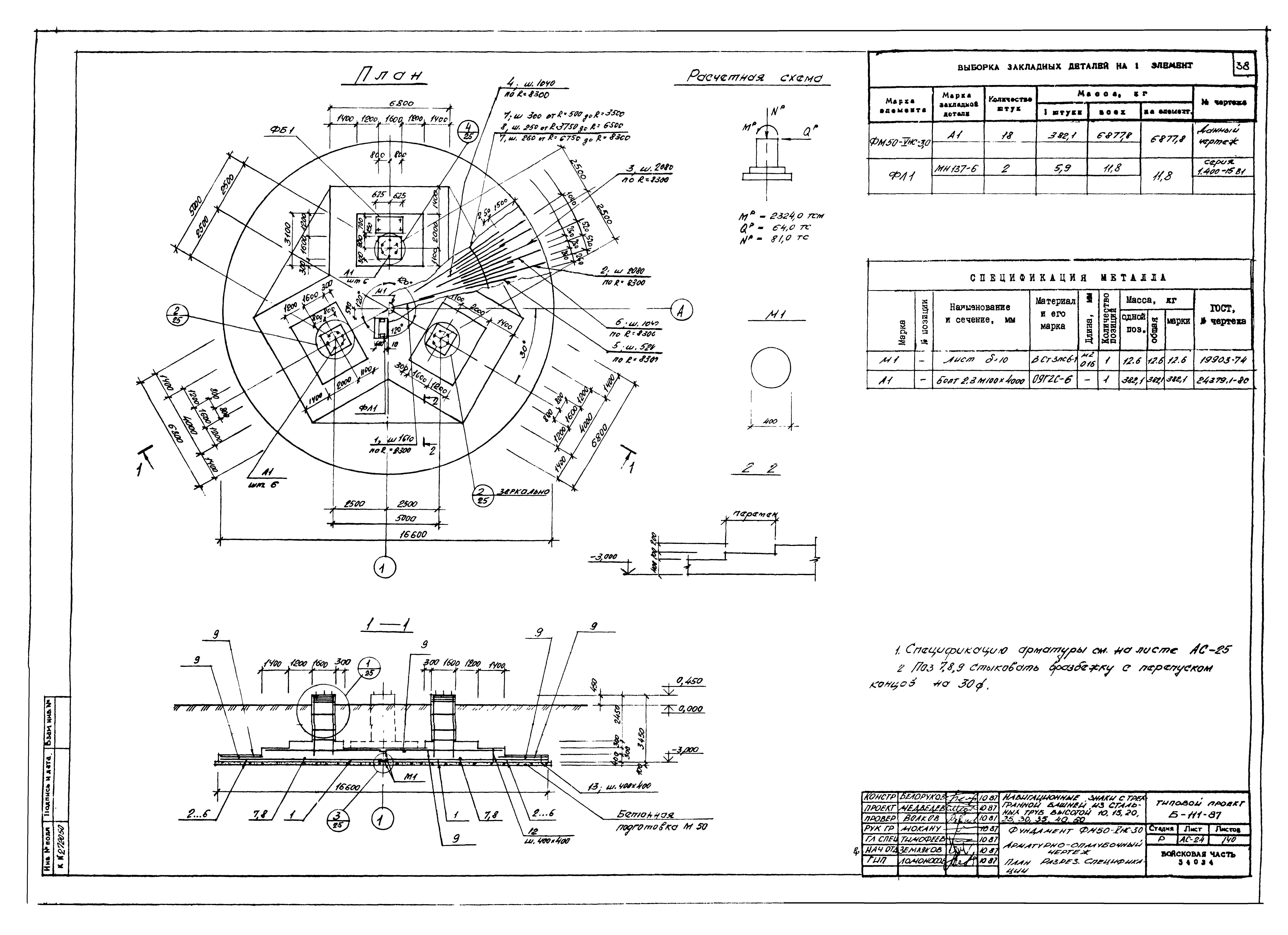 Типовой проект Б-111-87