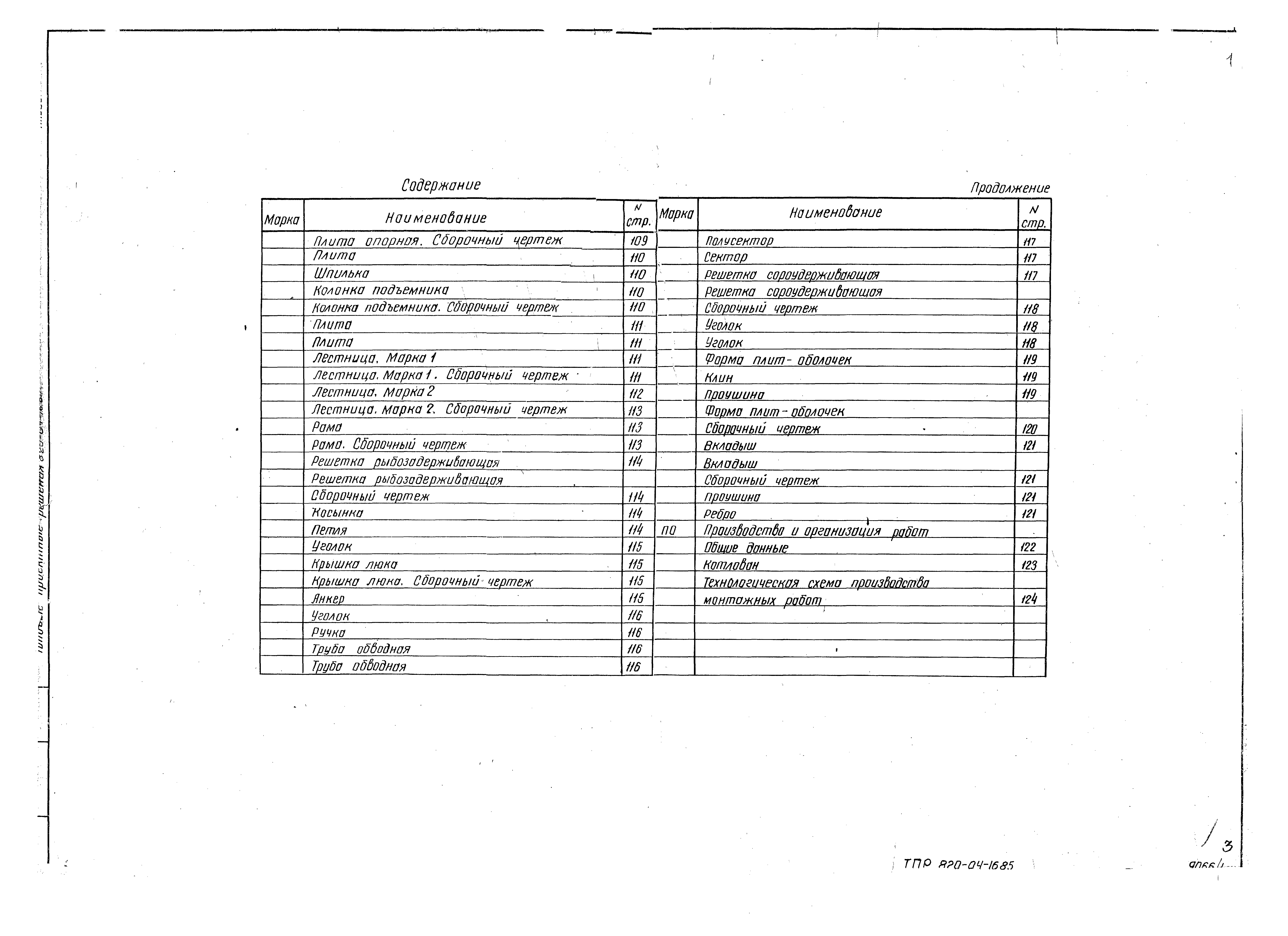 Типовые проектные решения 820-04-16.85