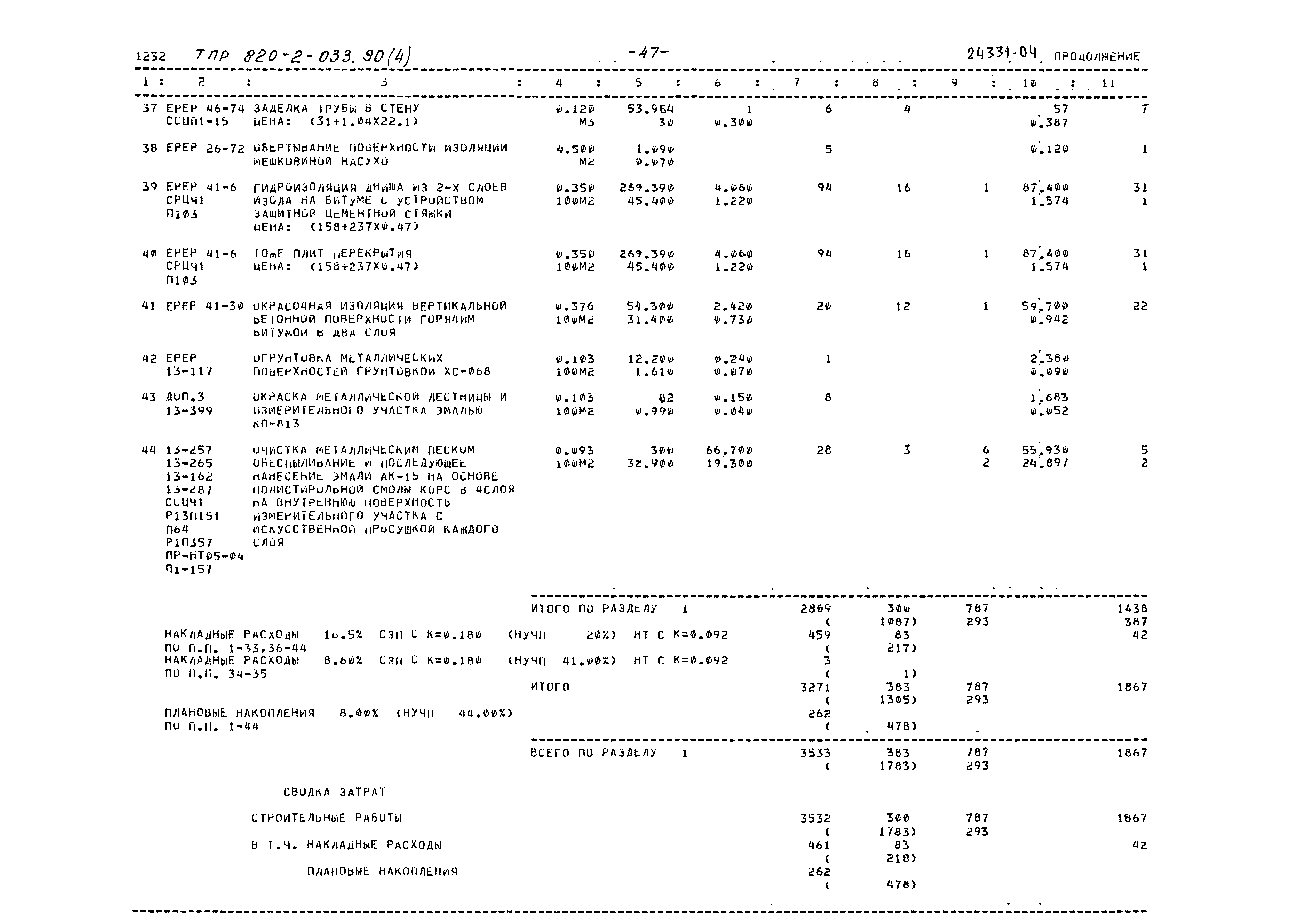 Типовые проектные решения 820-2-033.90