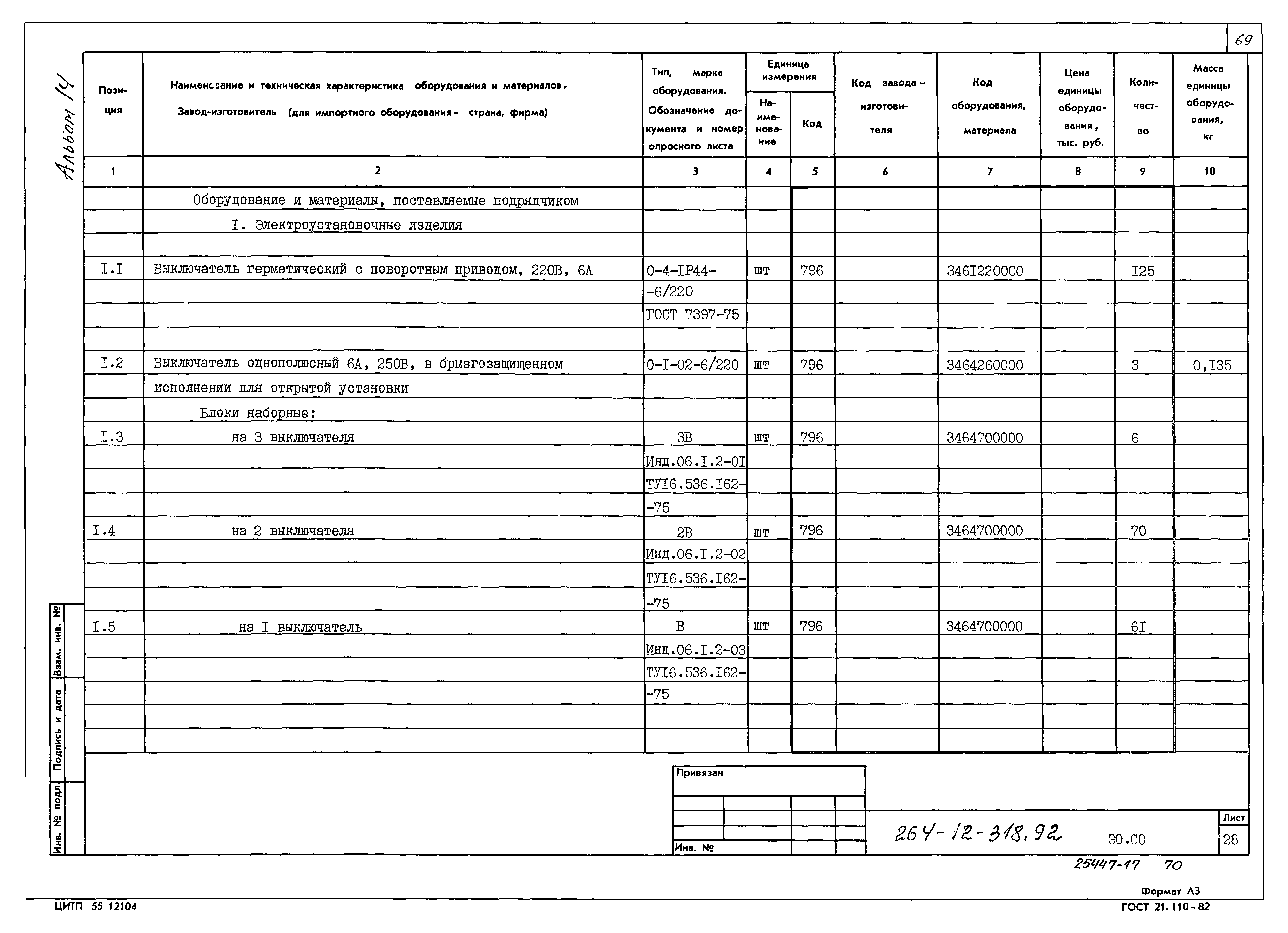 Типовой проект 264-12-318.92