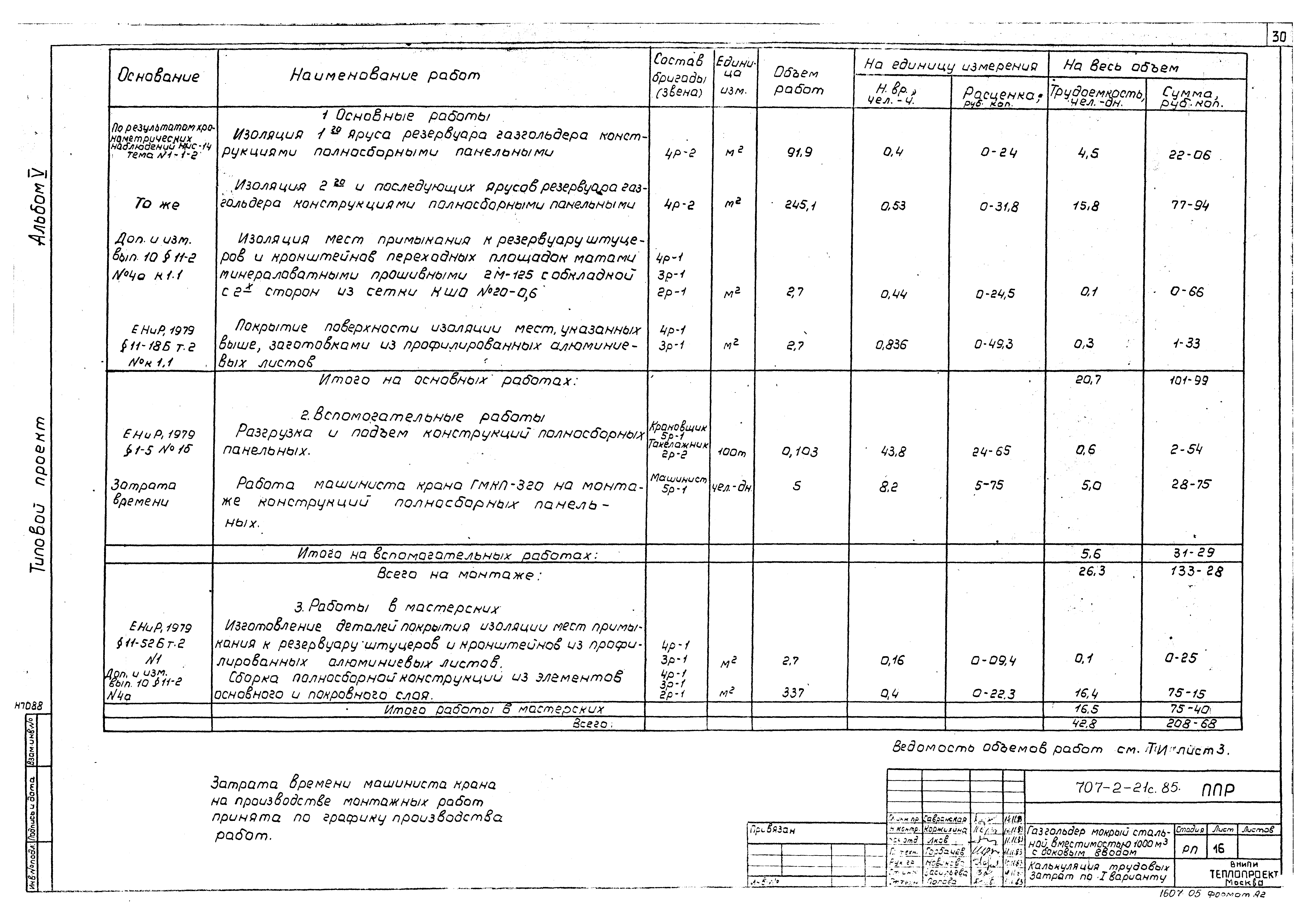 Типовой проект 707-2-21с.85