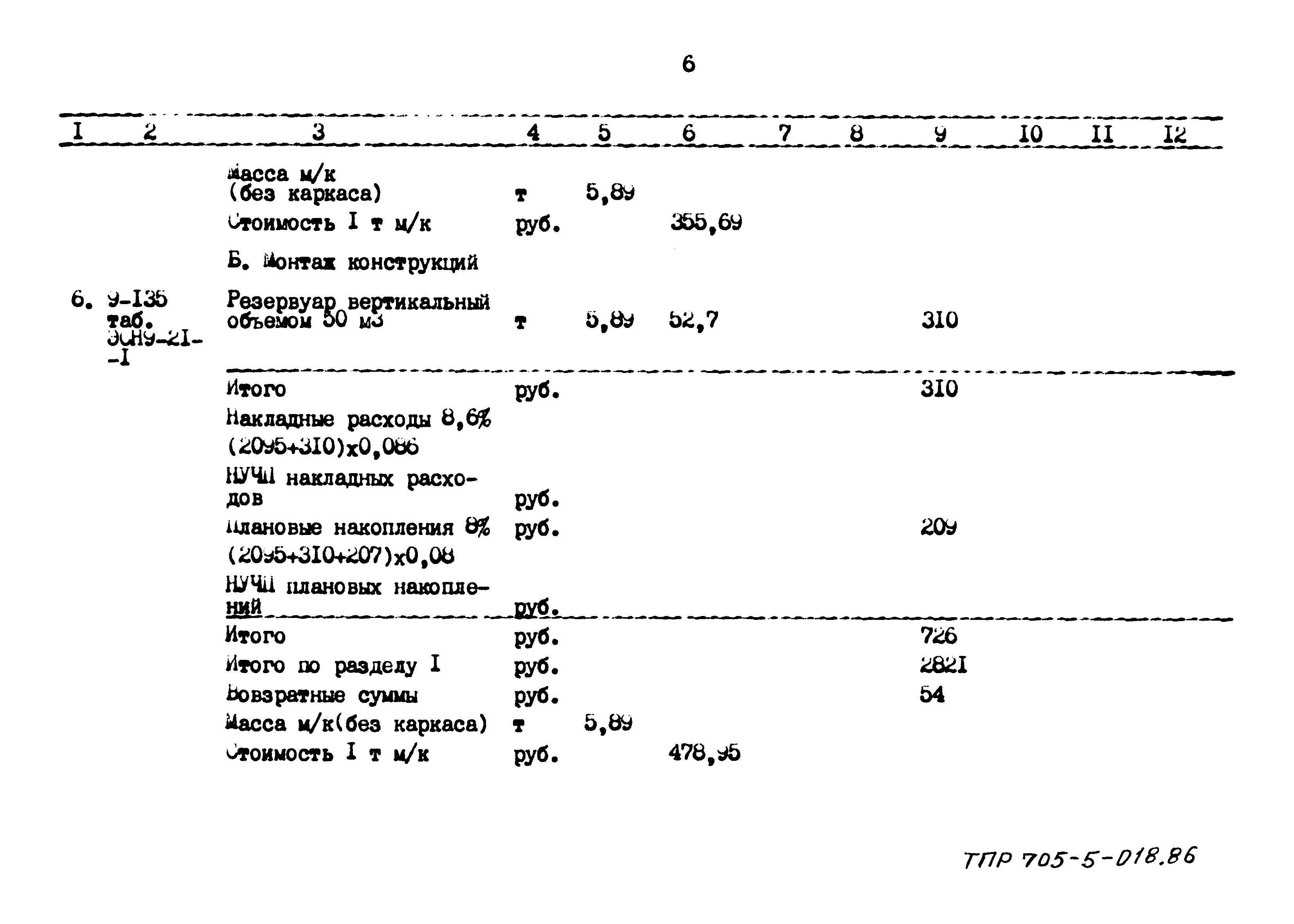 Типовые проектные решения 705-5-018.86