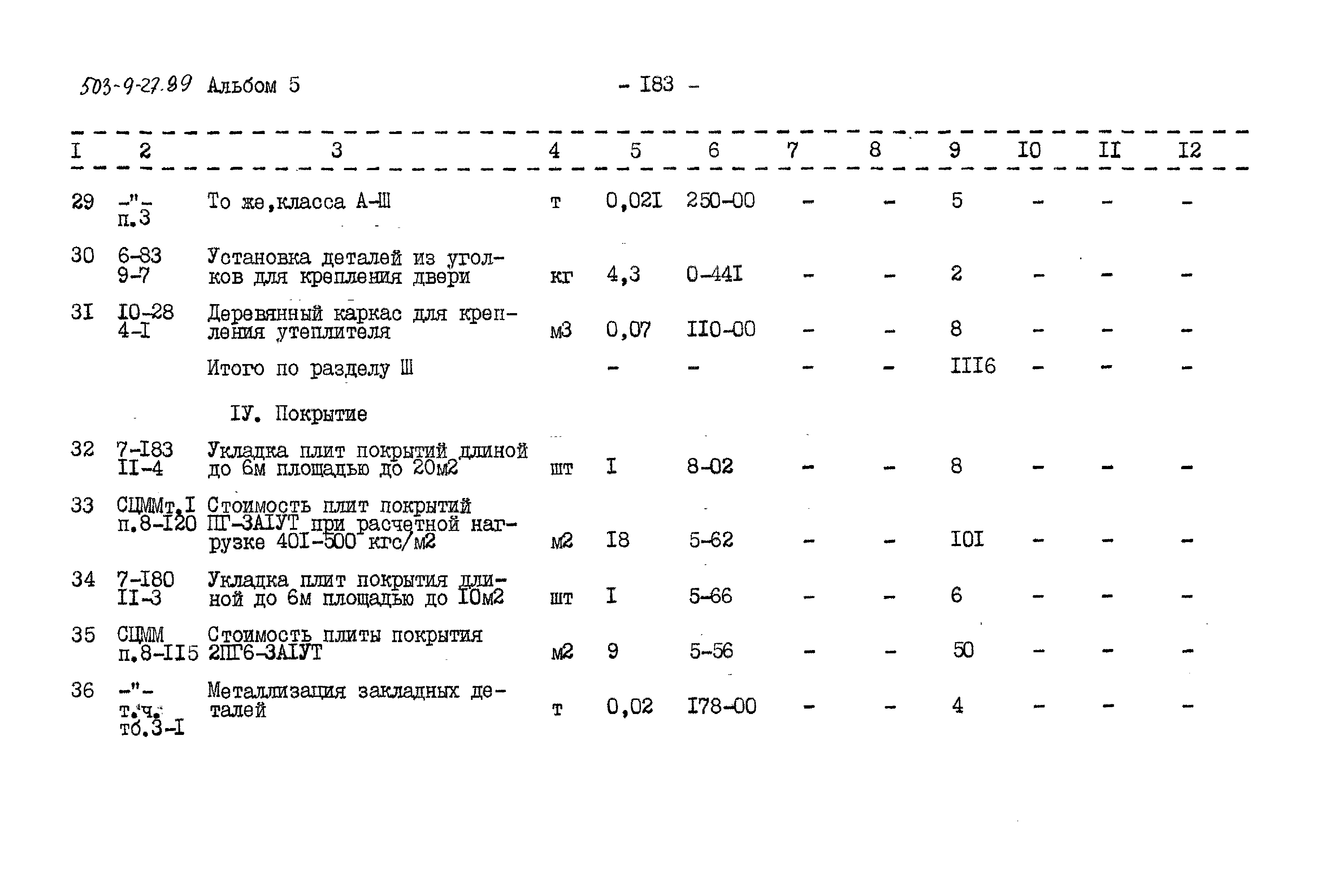 Типовой проект 503-9-27.89