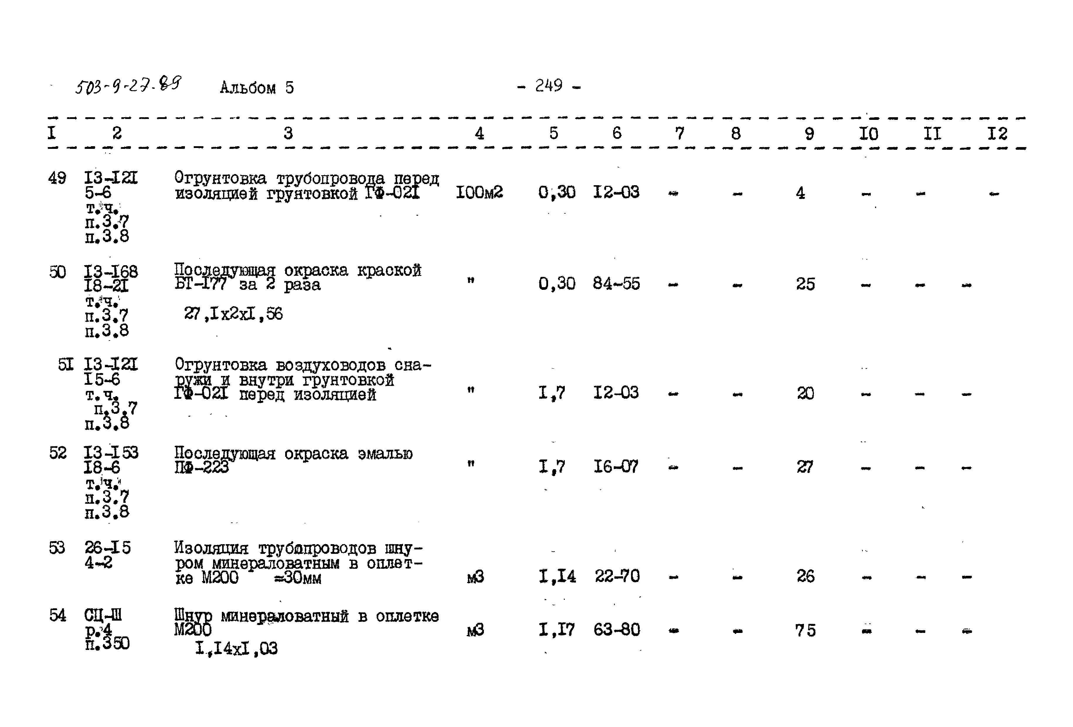 Типовой проект 503-9-27.89