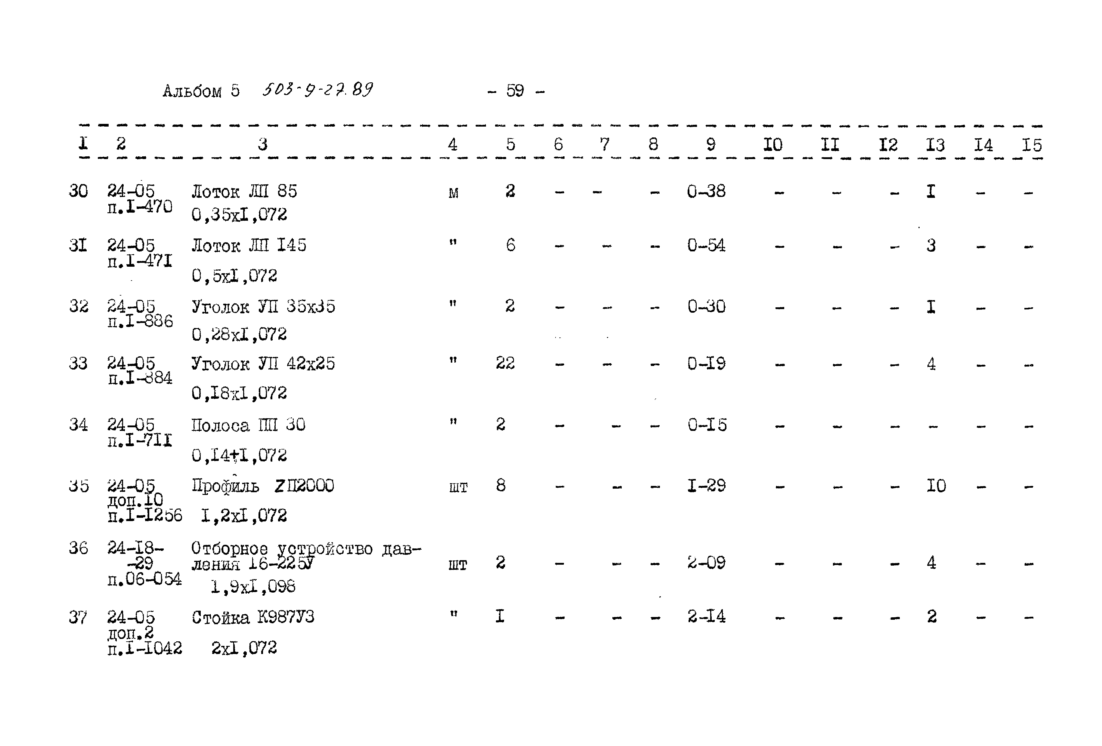 Типовой проект 503-9-27.89