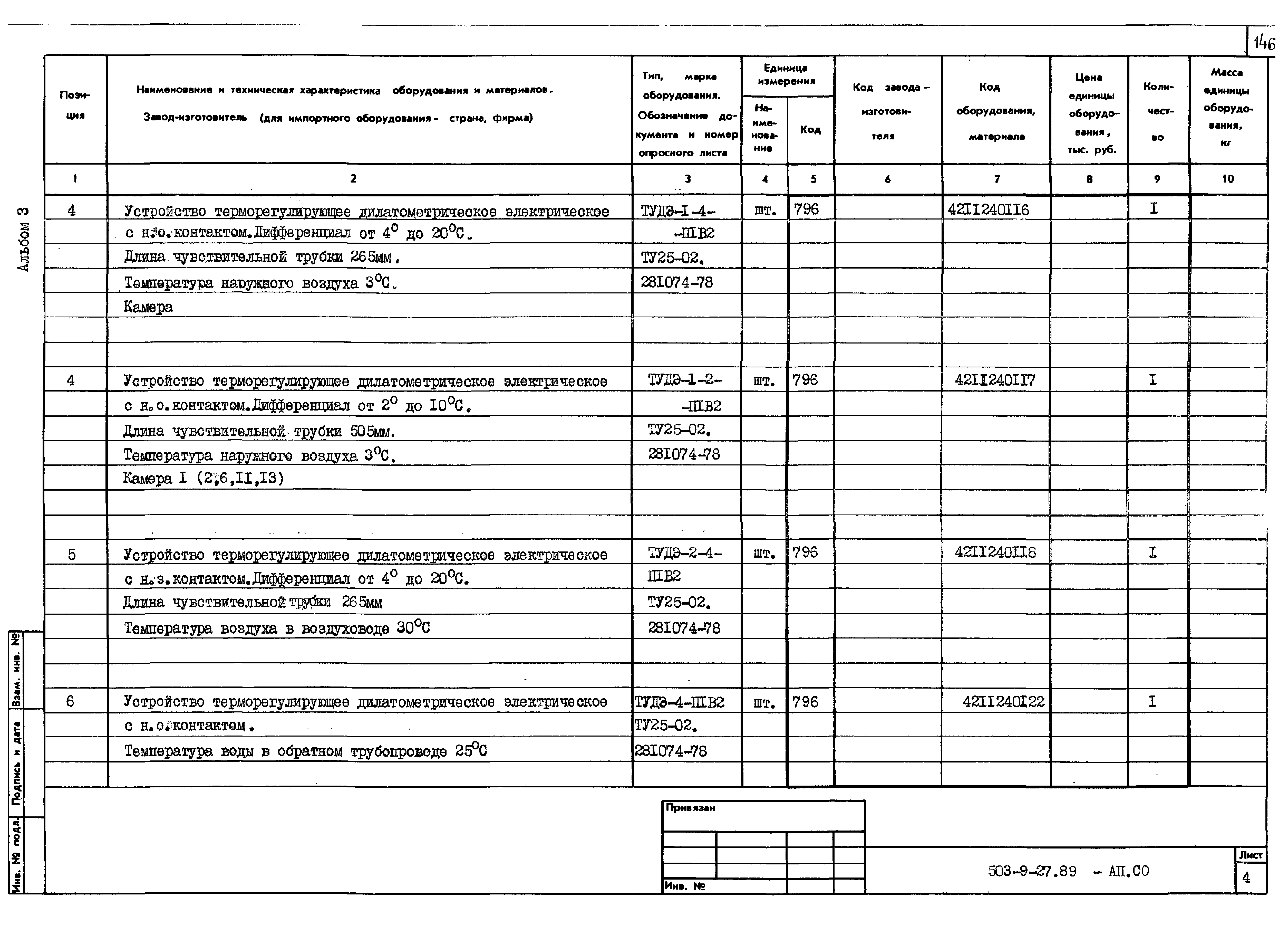 Типовой проект 503-9-27.89