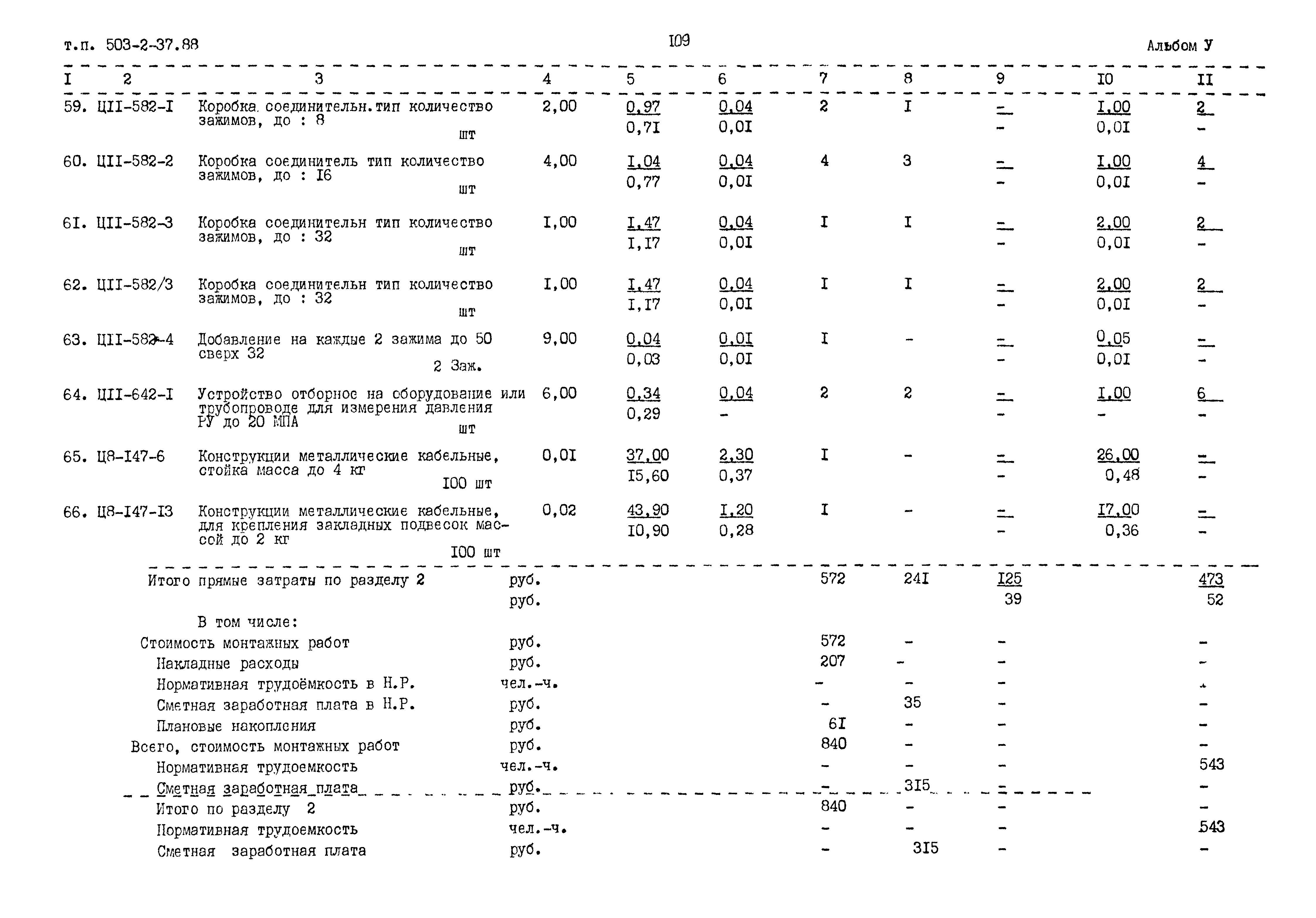 Типовой проект 503-2-37.88