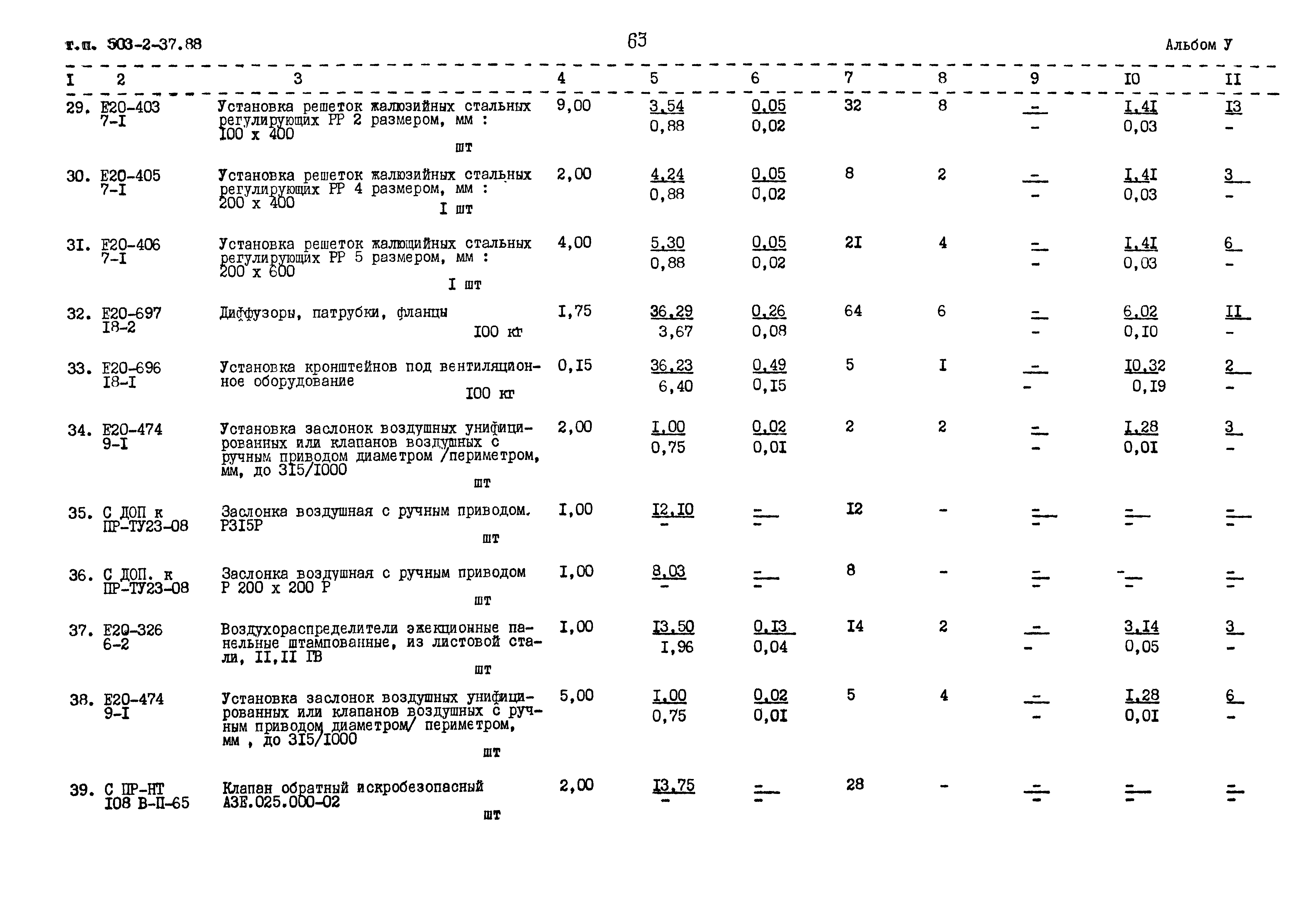 Типовой проект 503-2-37.88