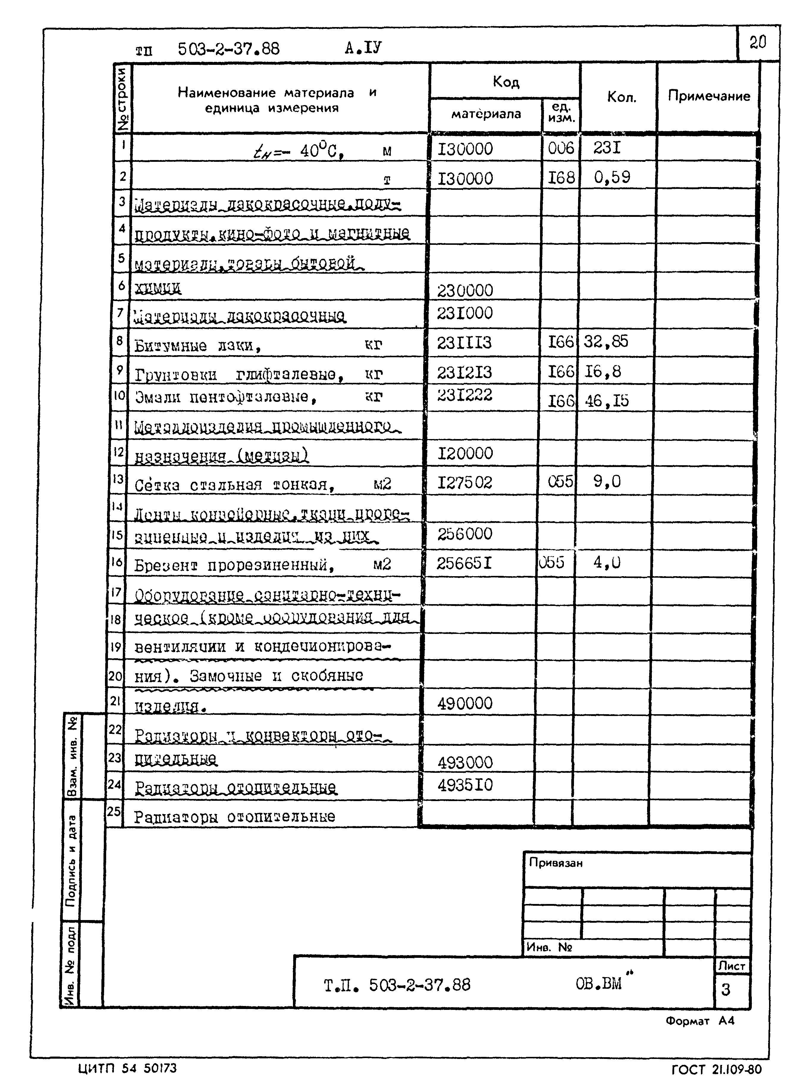 Типовой проект 503-2-37.88