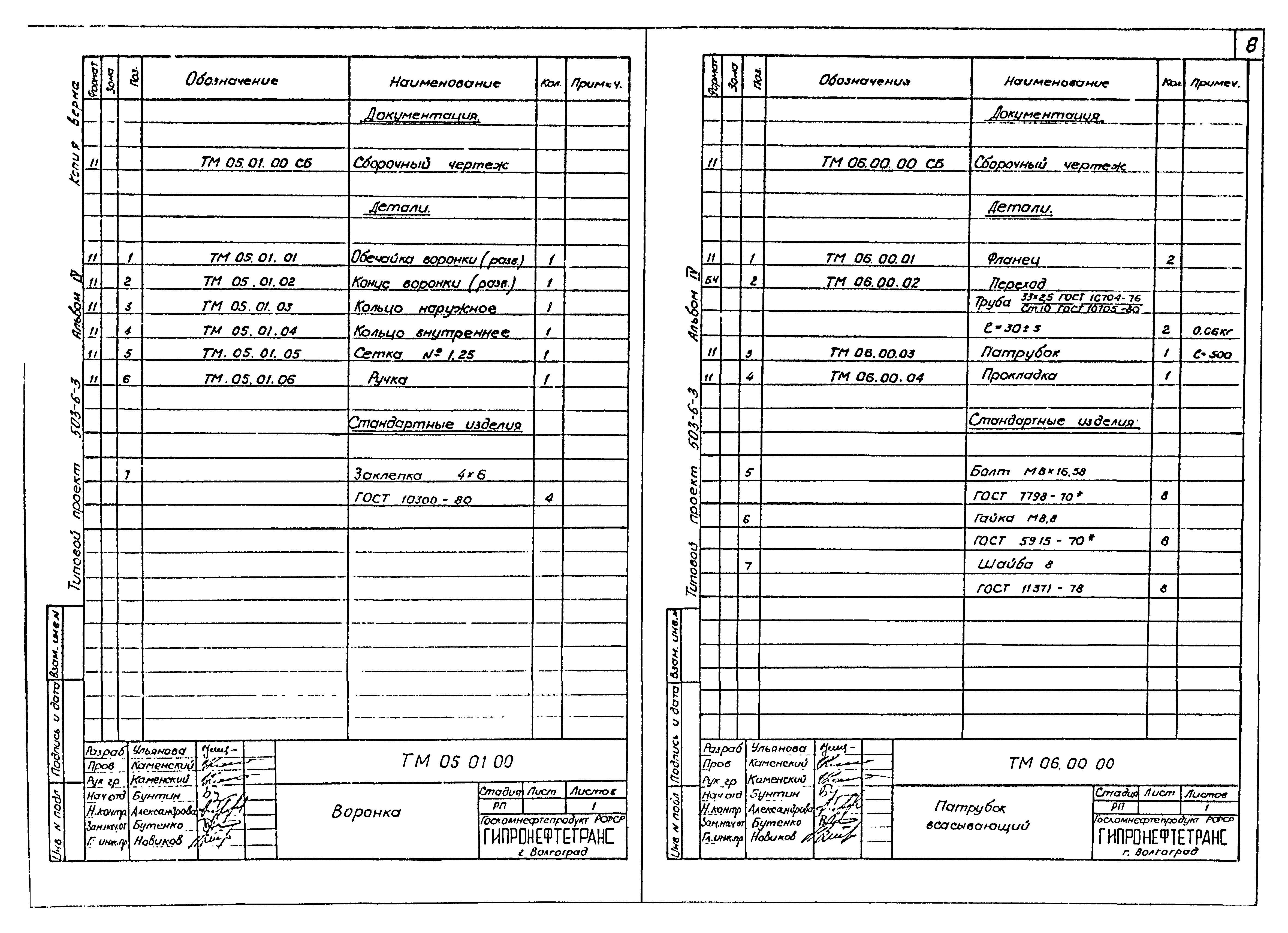 Типовой проект 503-6-4