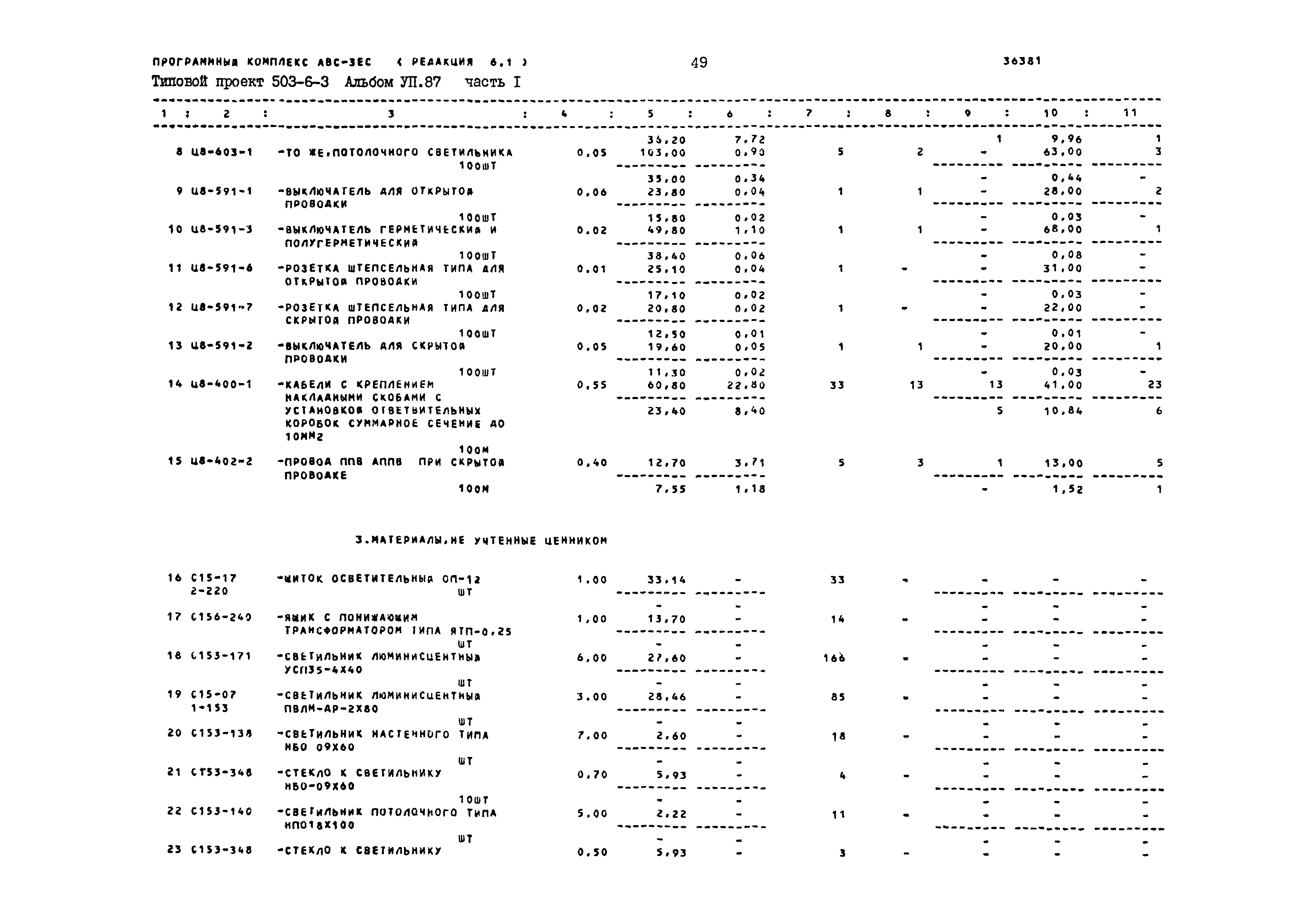 Типовой проект 503-6-3