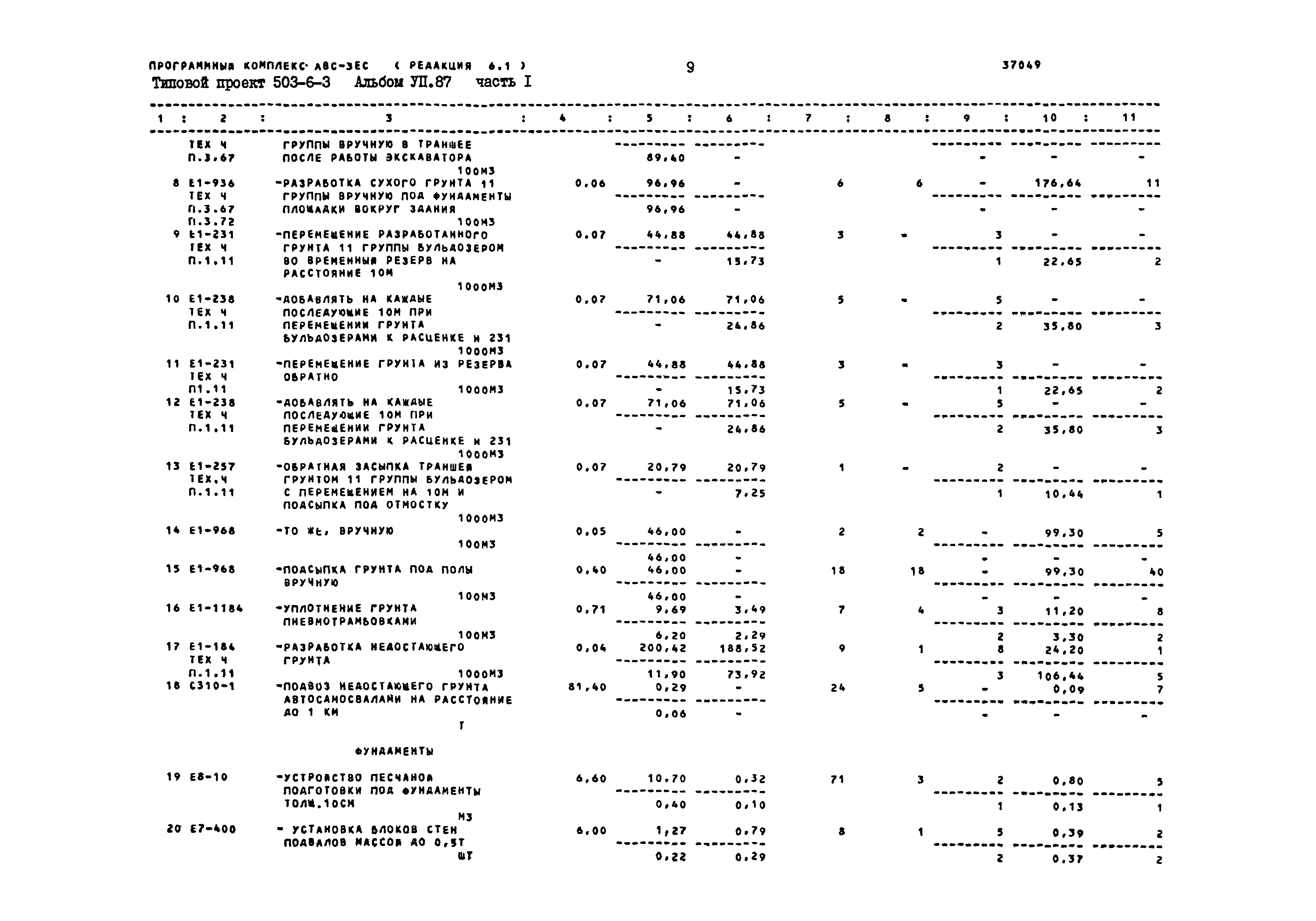 Типовой проект 503-6-3