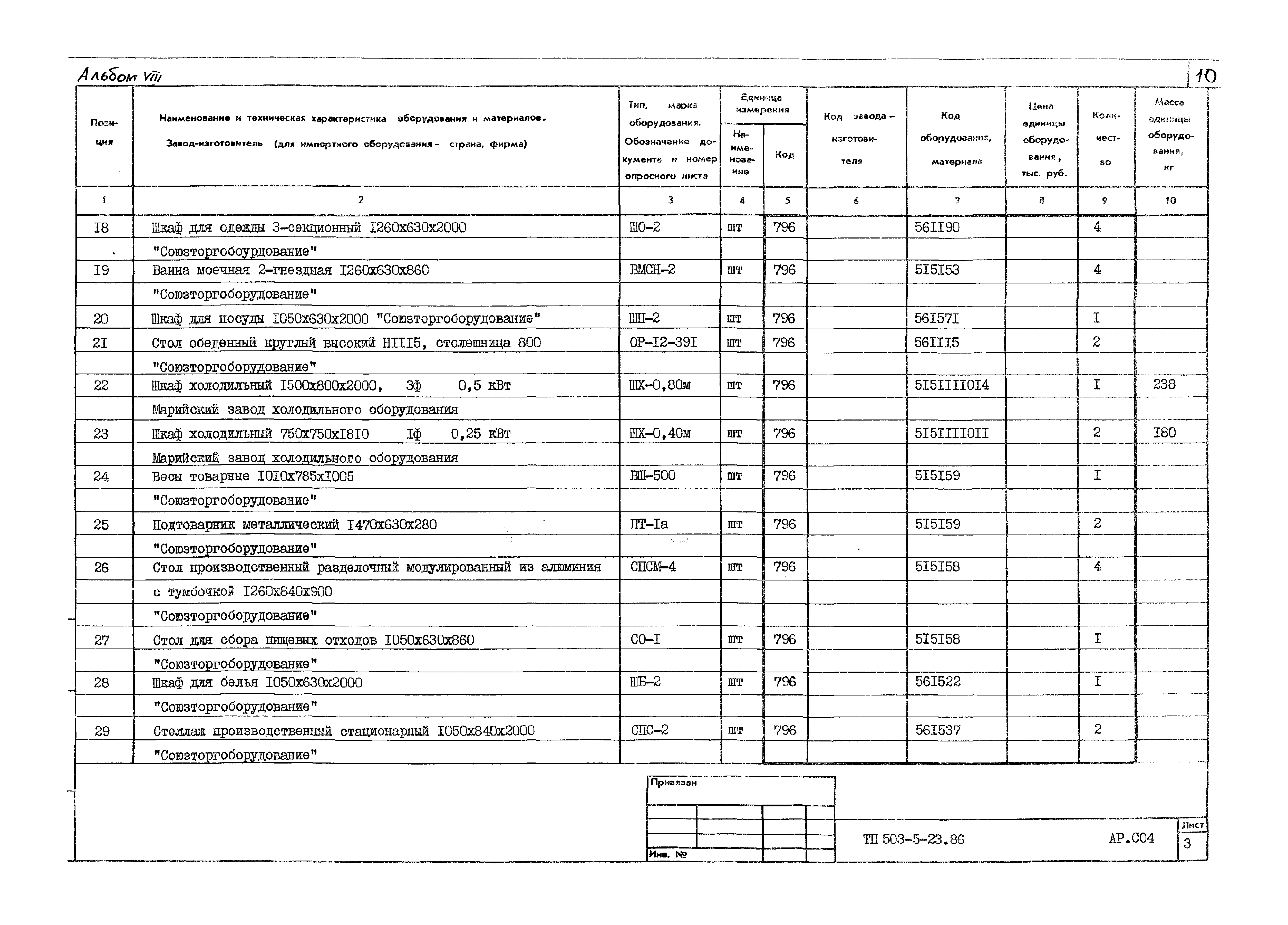 Типовой проект 503-5-23.86