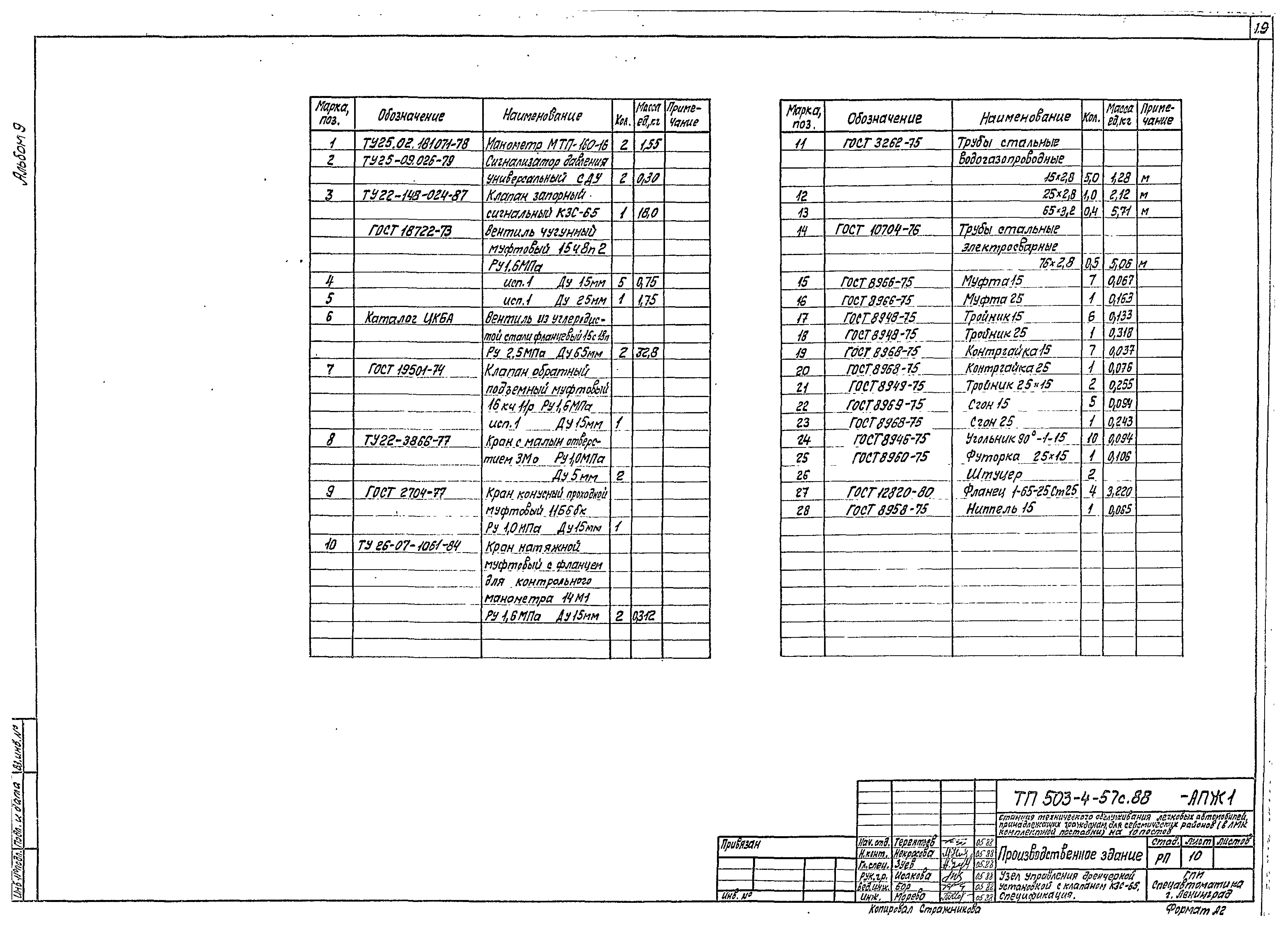 Типовой проект 503-4-57с.88