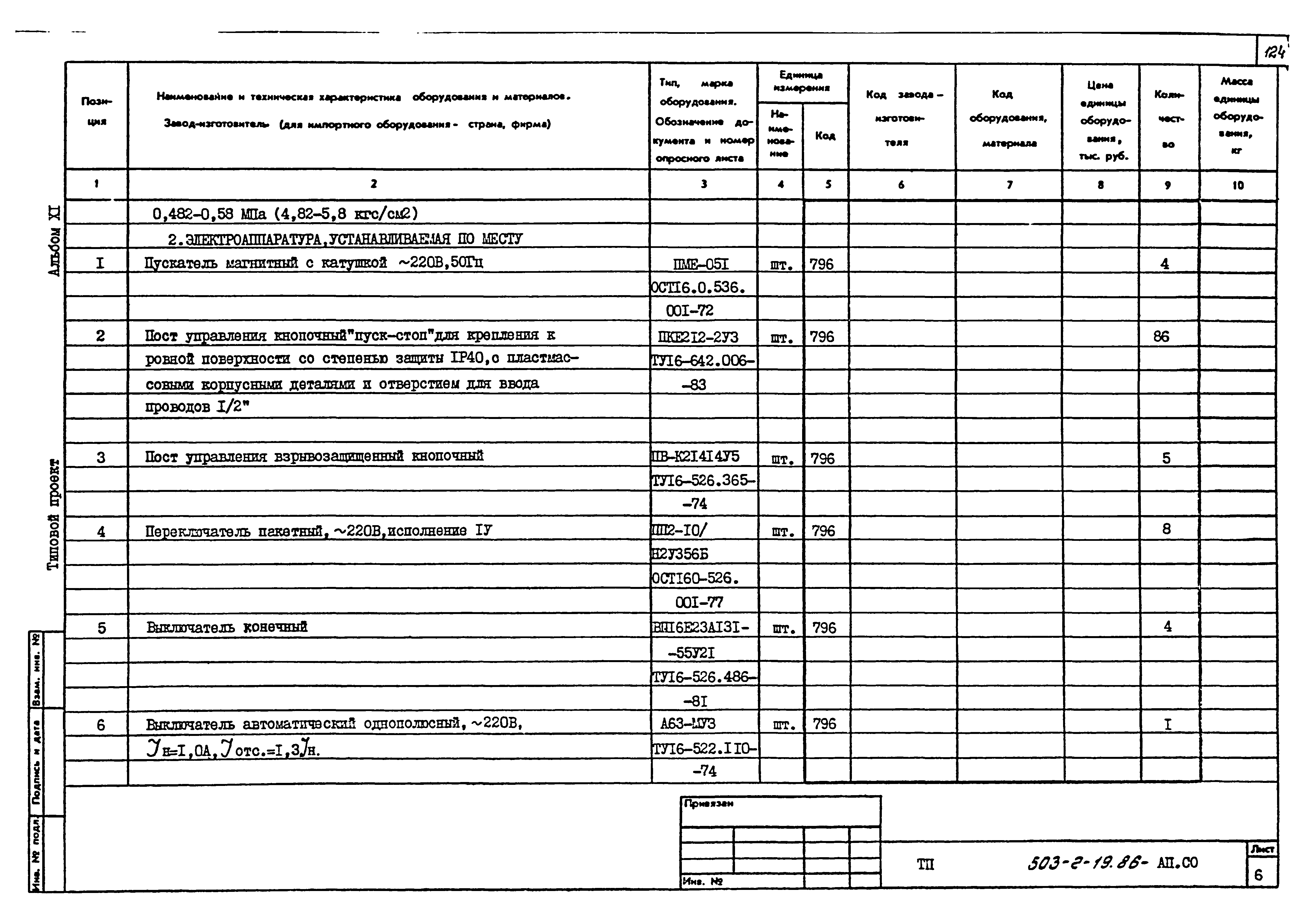 Типовой проект 503-2-19.86