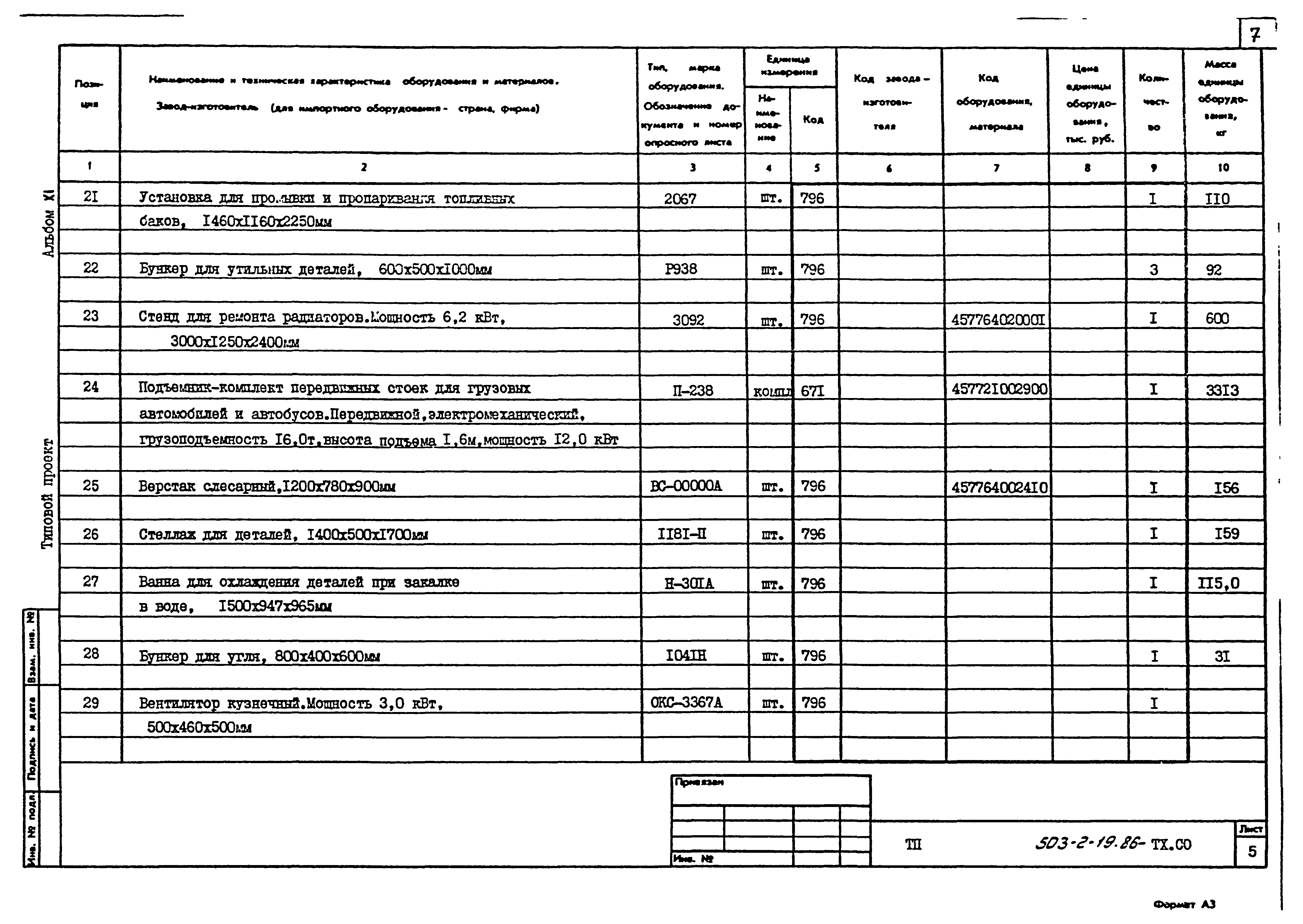 Типовой проект 503-2-19.86