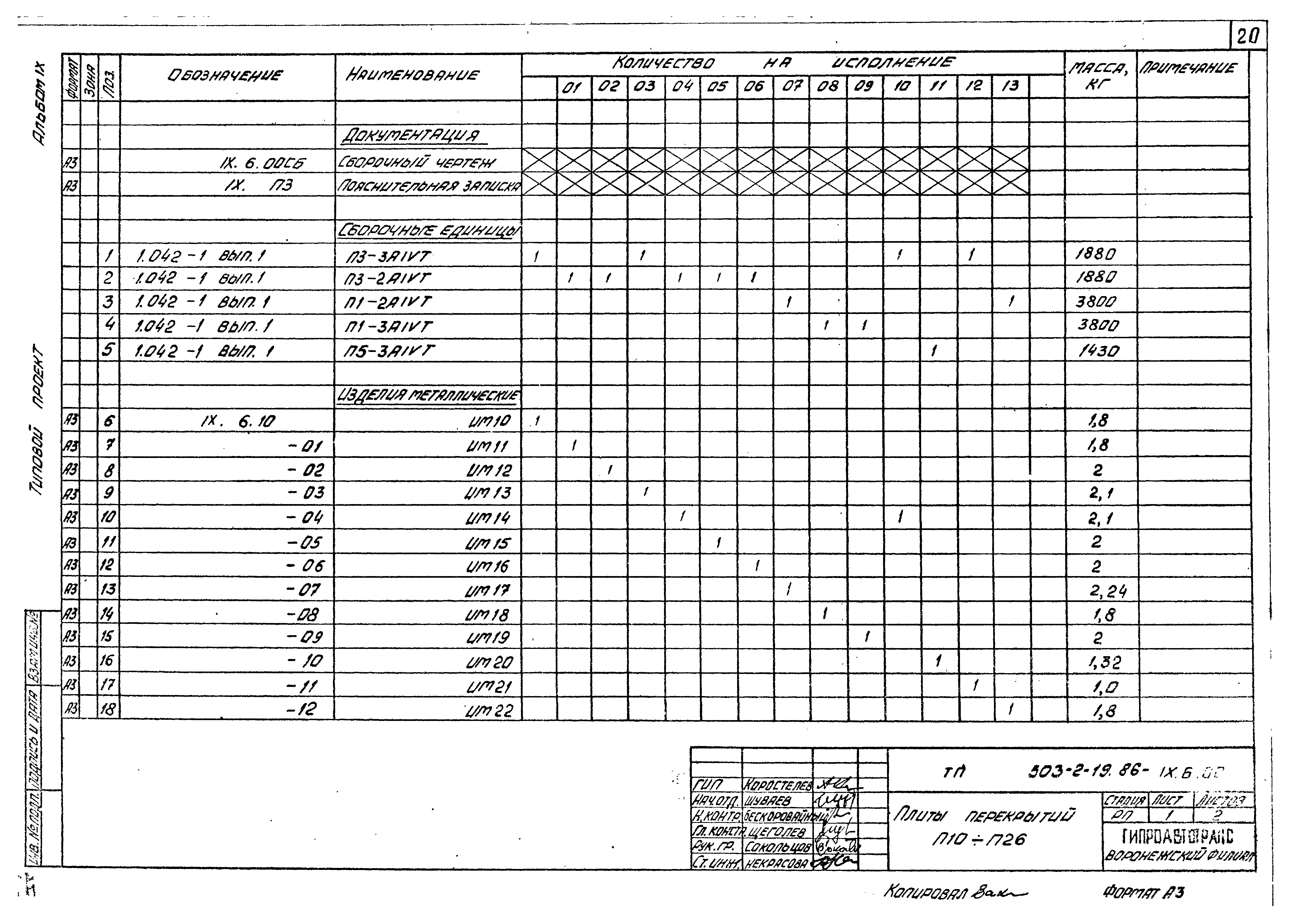 Типовой проект 503-2-19.86