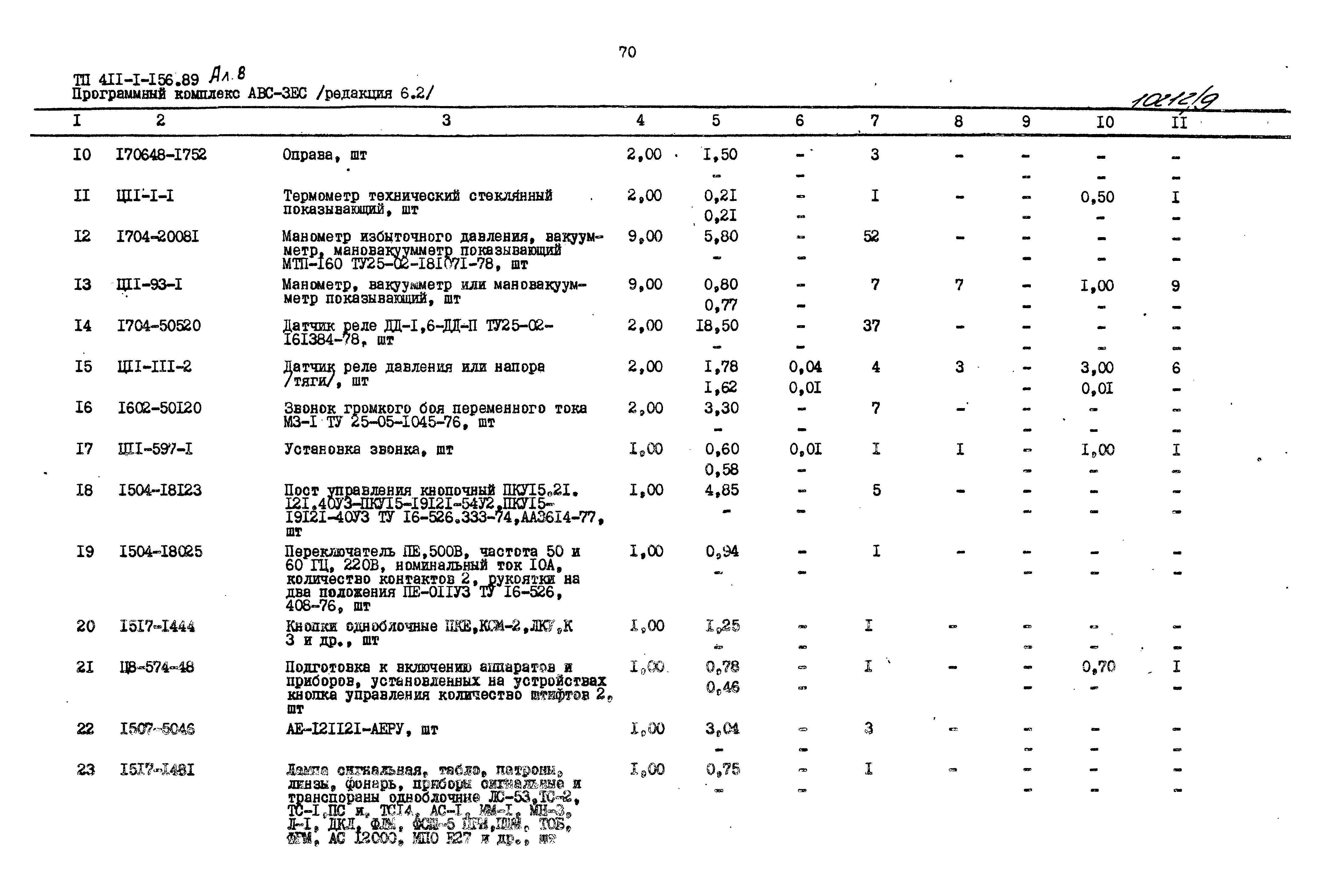 Типовой проект 411-1-156.89