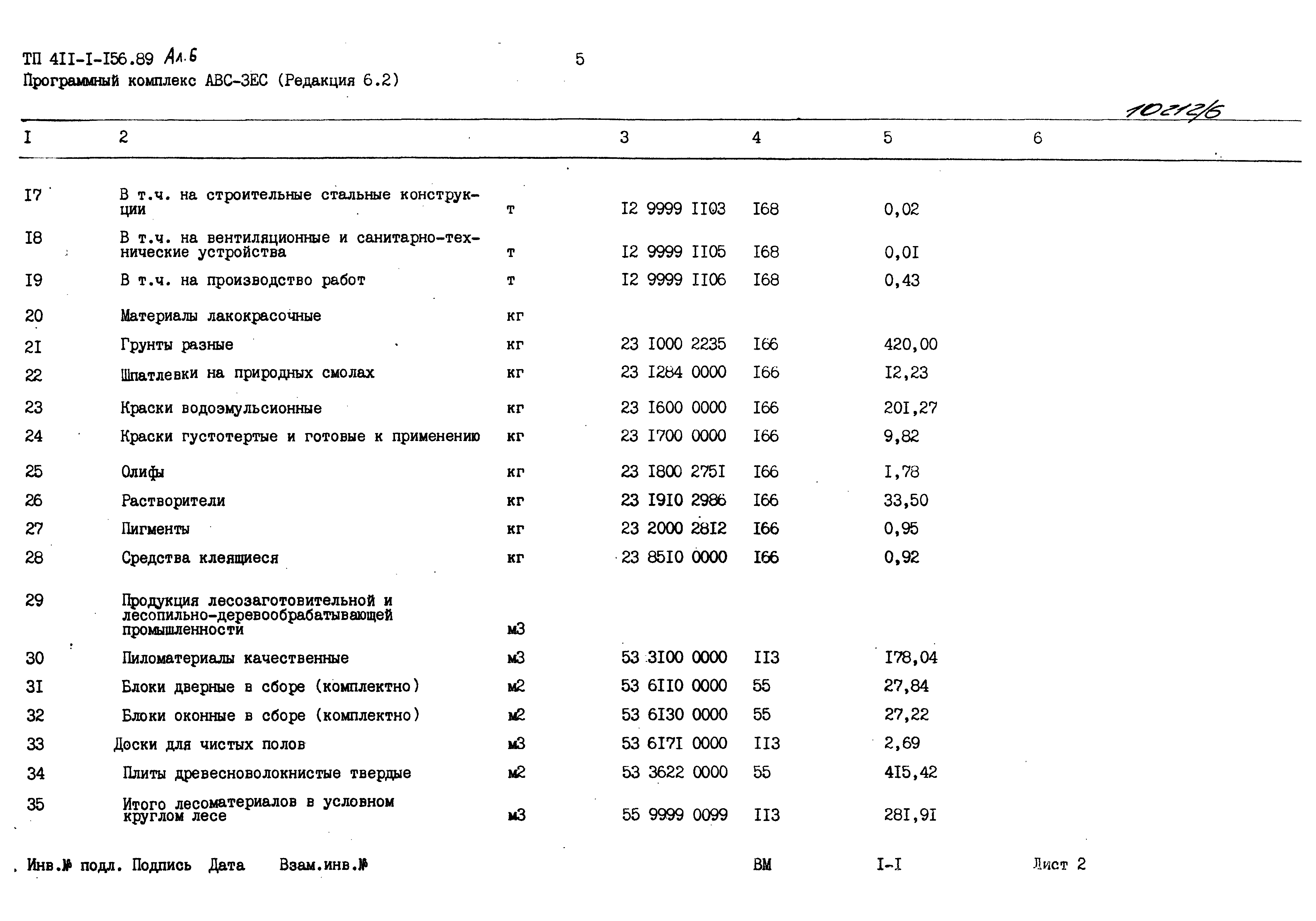 Типовой проект 411-1-156.89