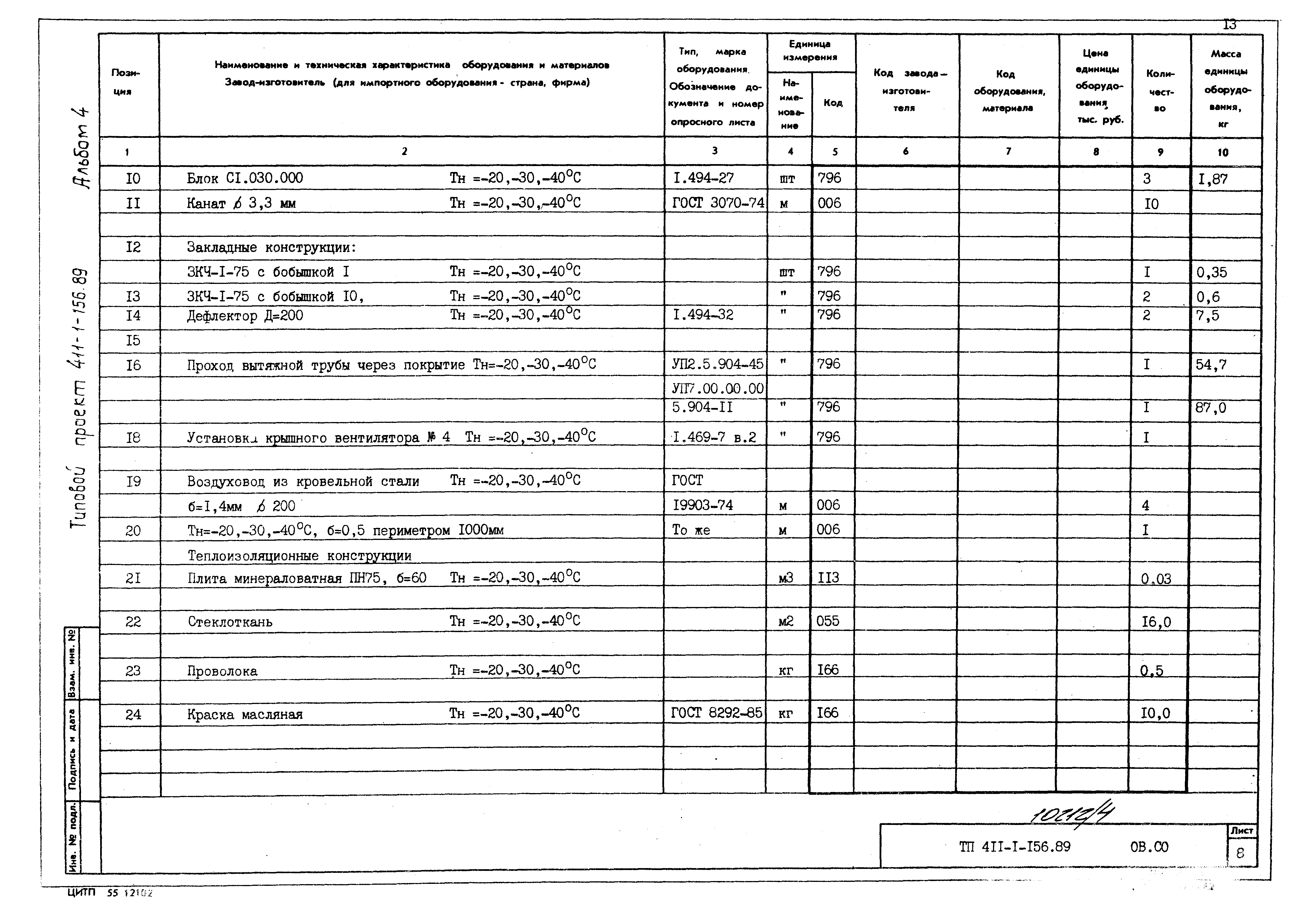 Типовой проект 411-1-156.89