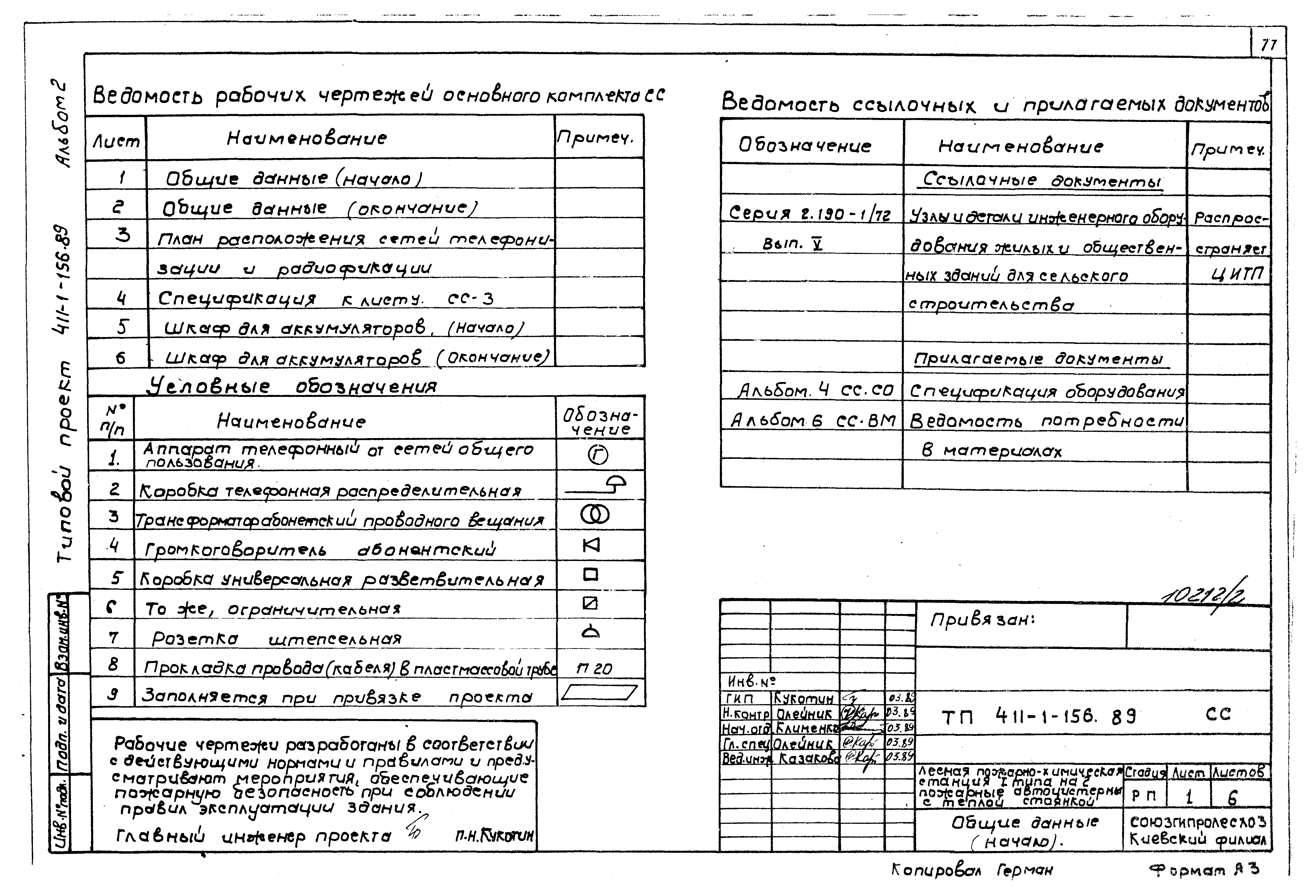 Типовой проект 411-1-156.89