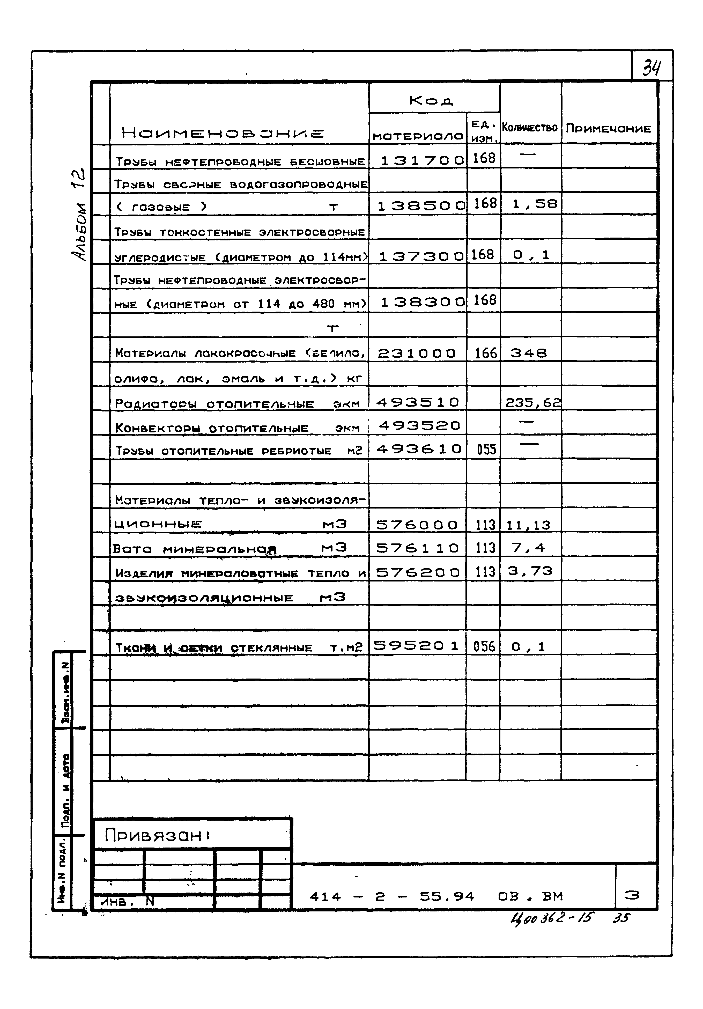 Типовой проект 414-2-55.94