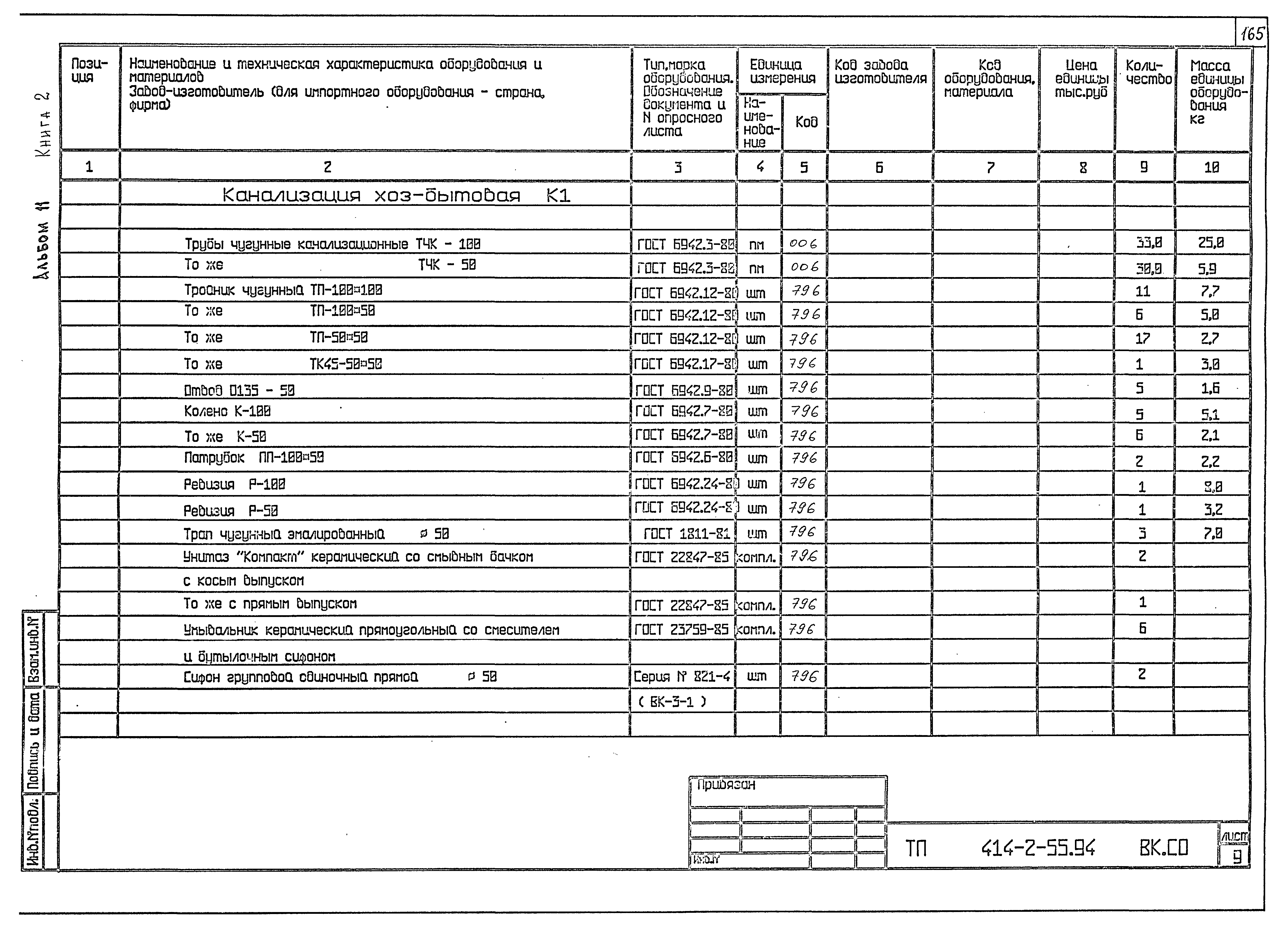 Типовой проект 414-2-55.94