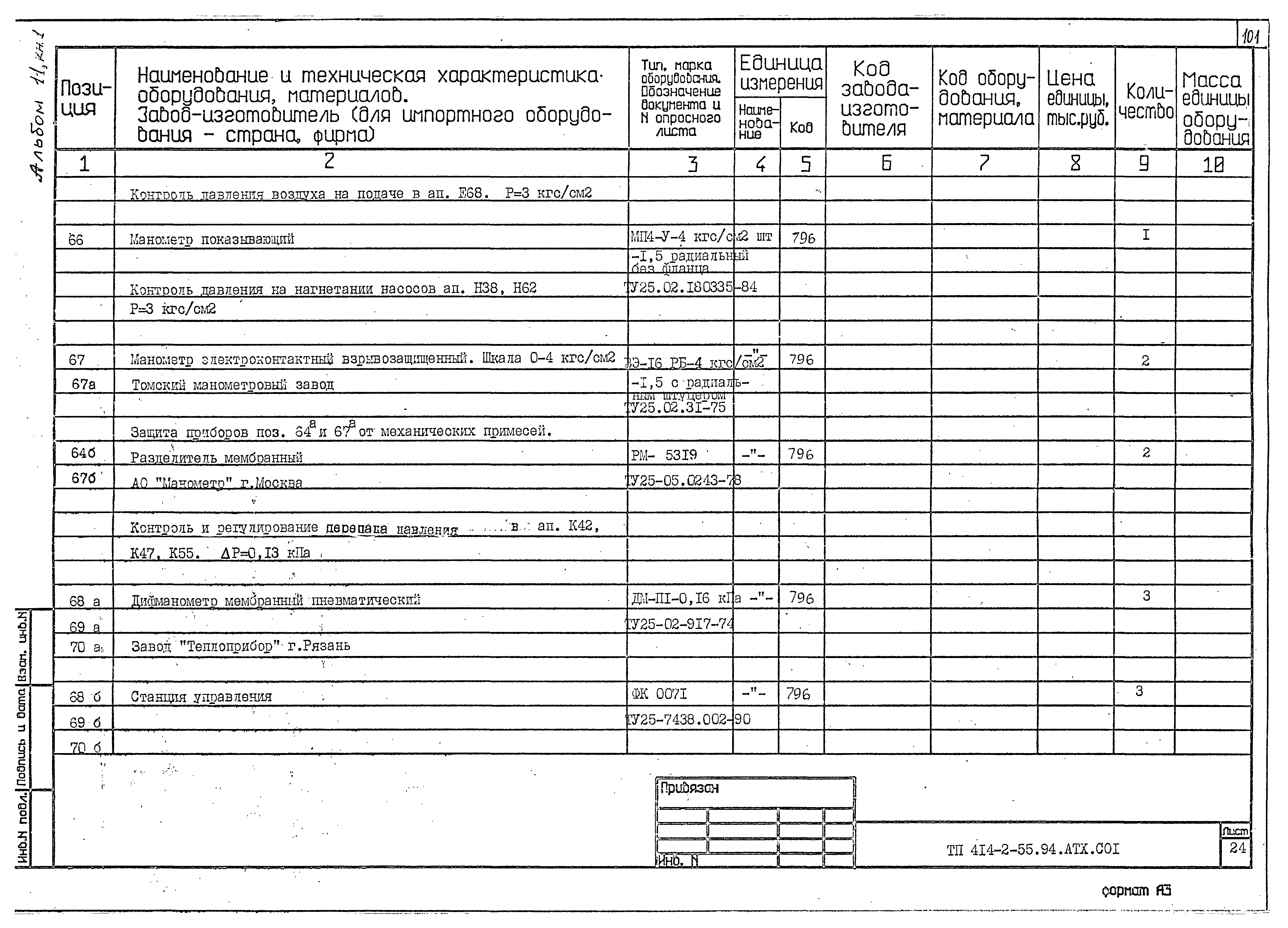 Типовой проект 414-2-55.94