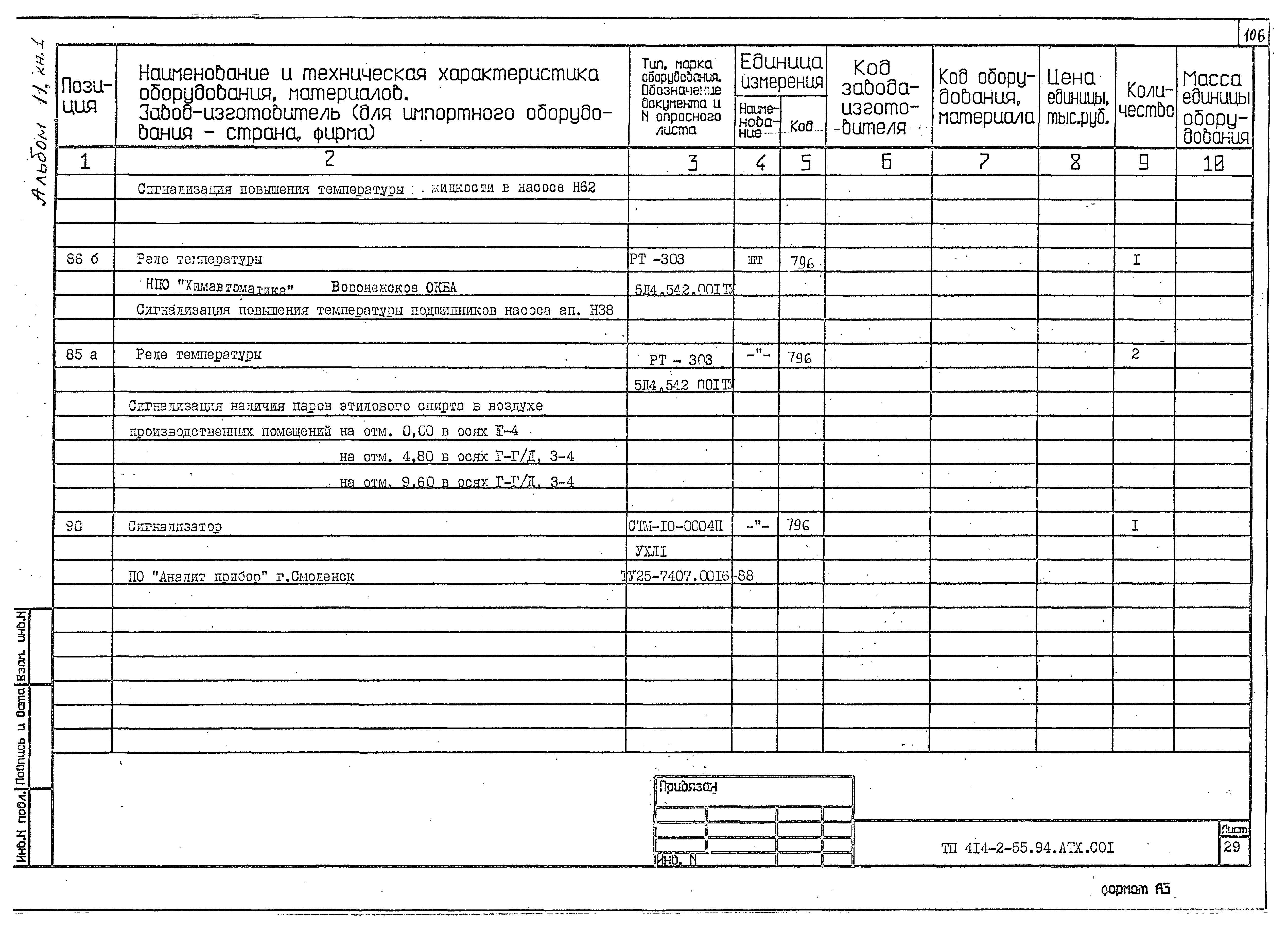 Типовой проект 414-2-55.94