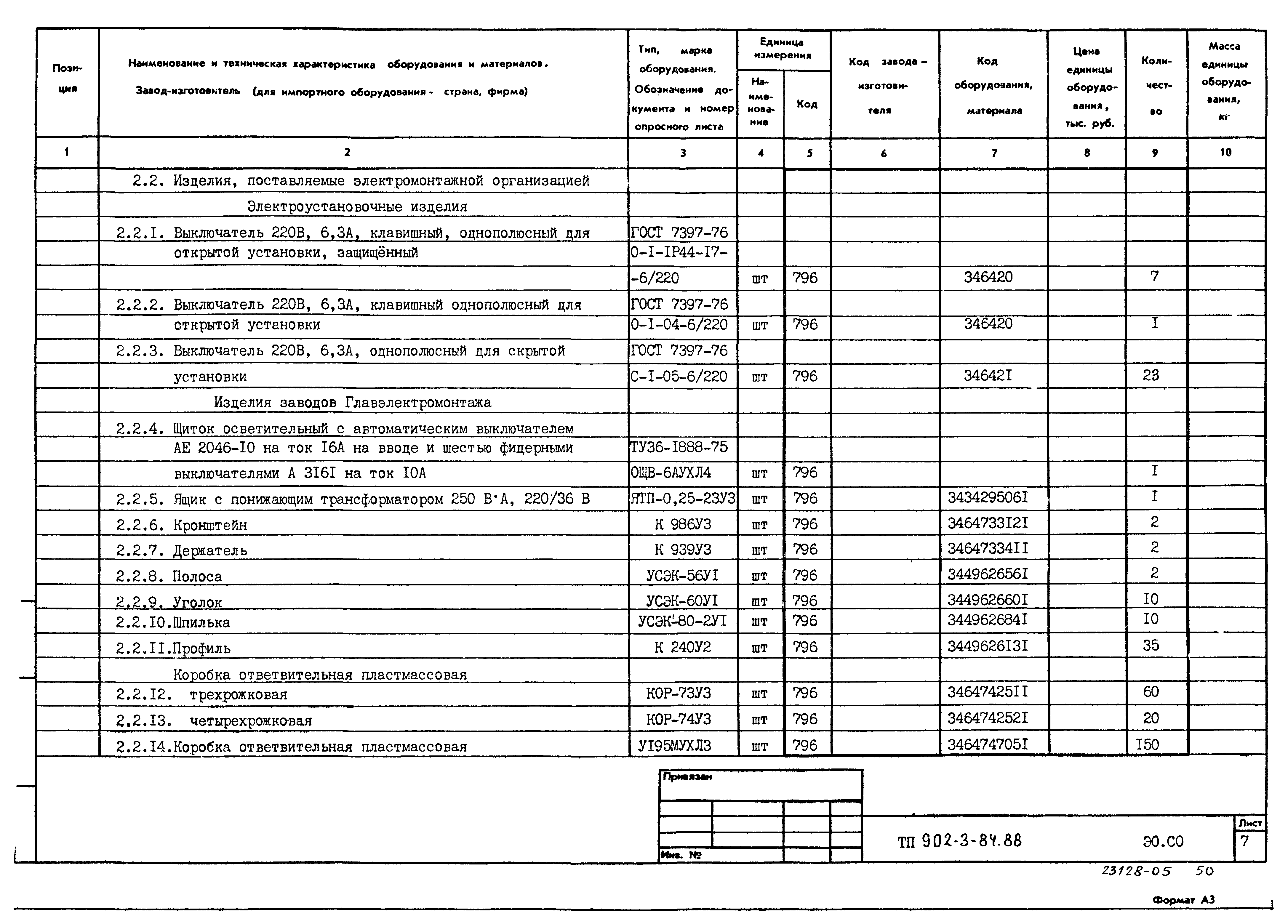 Типовой проект 902-3-84.88