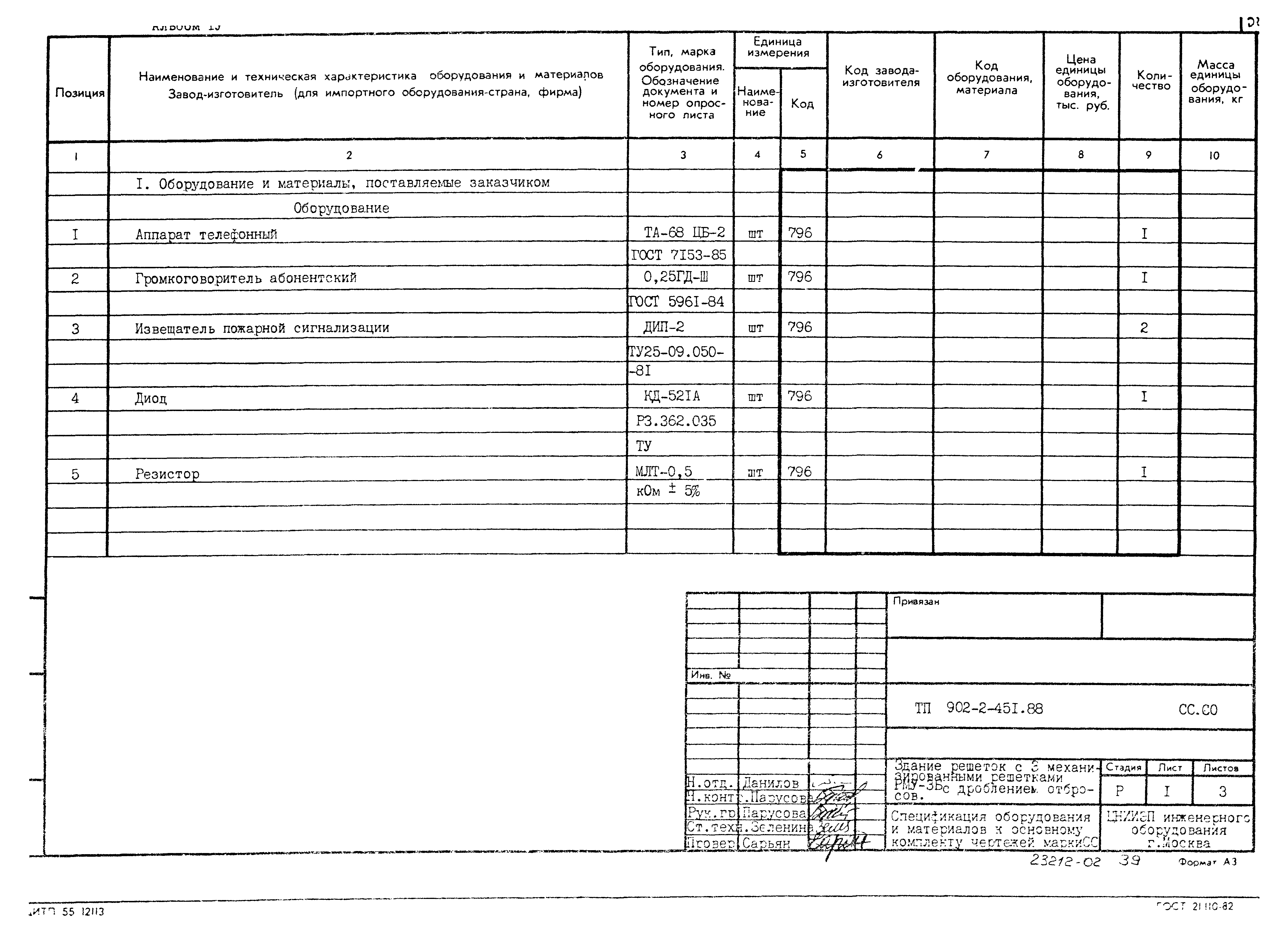 Типовой проект 902-2-451.88